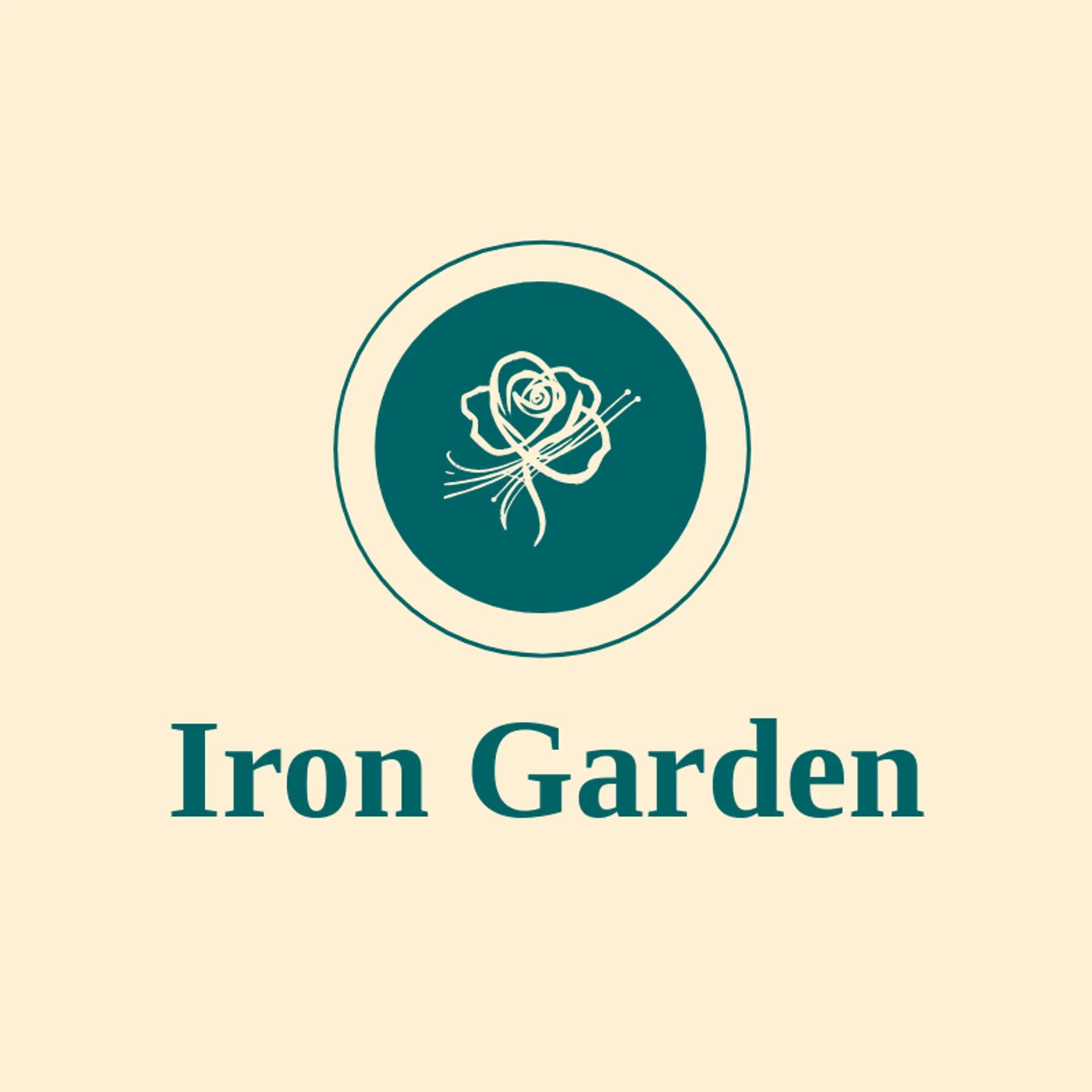 Iron Garden logo for rock music