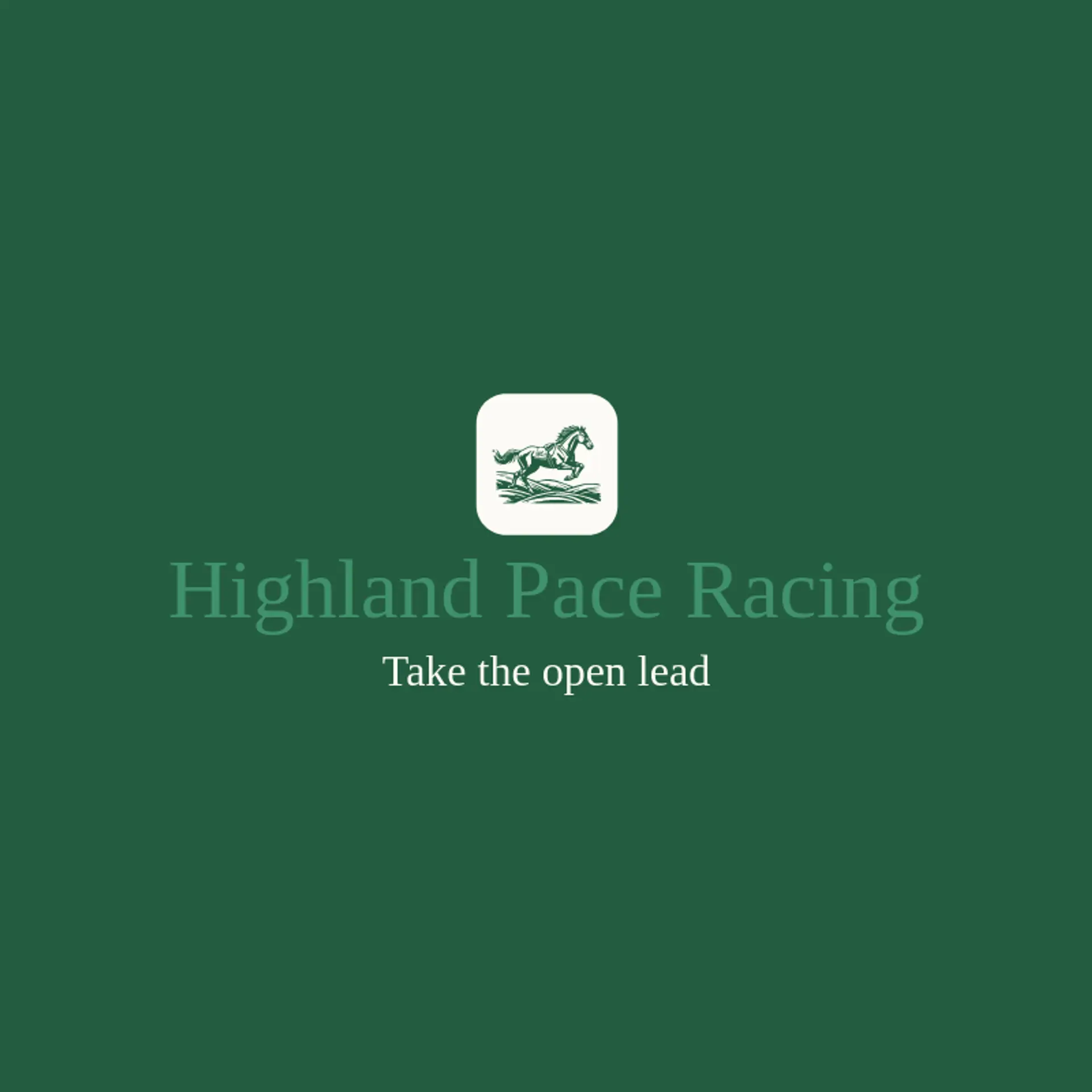 Highland Pace Racing logo for horse racing