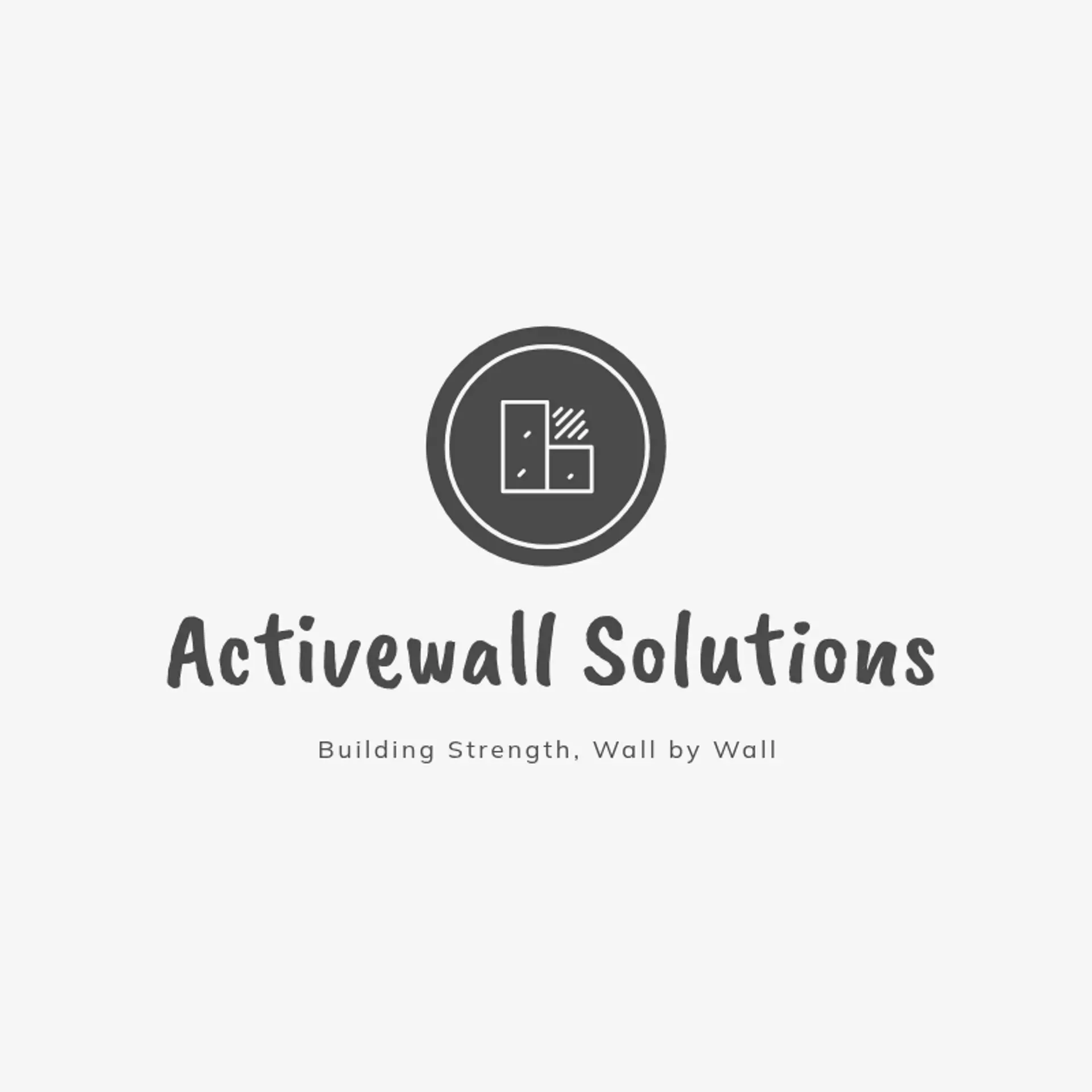 ActiveWall Solutions logo for construction dry wall