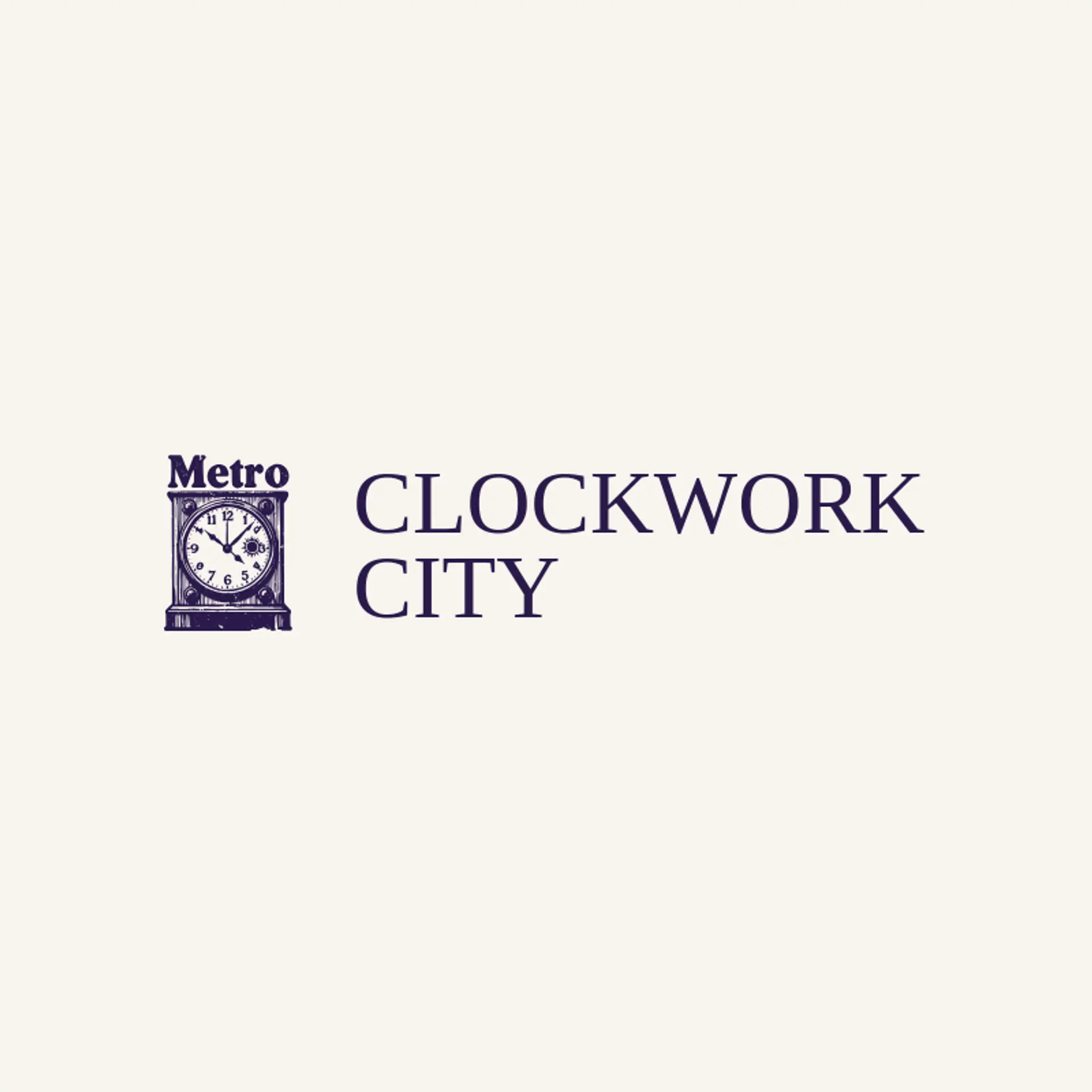 Clockwork City logo for metro