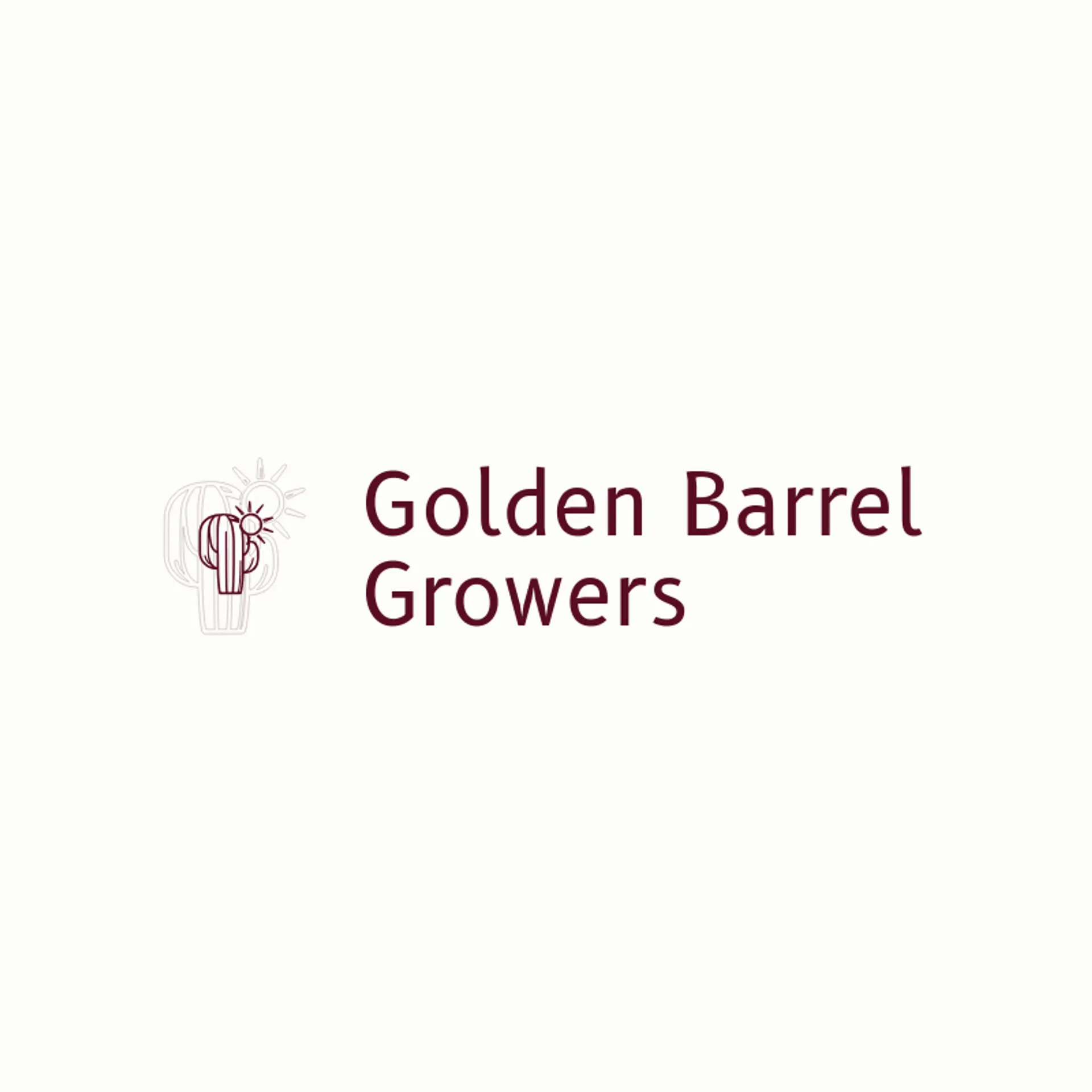 Golden Barrel Growers logo for cactus