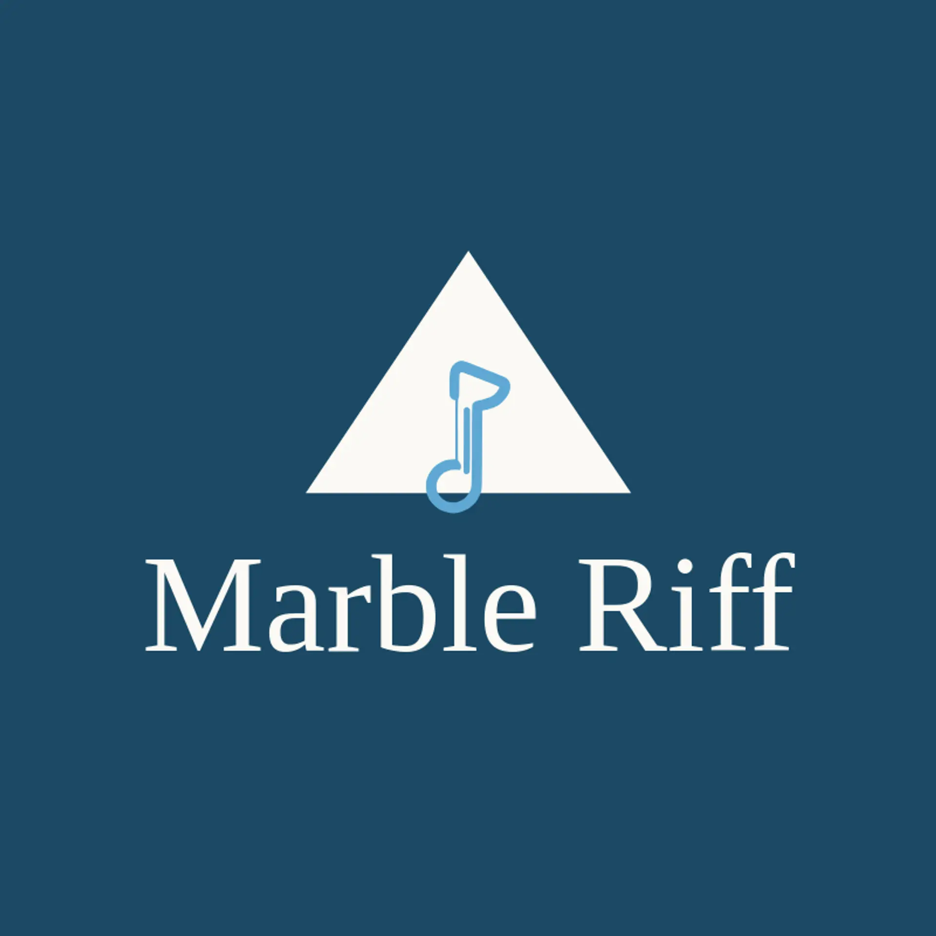 Marble Riff logo for rock music