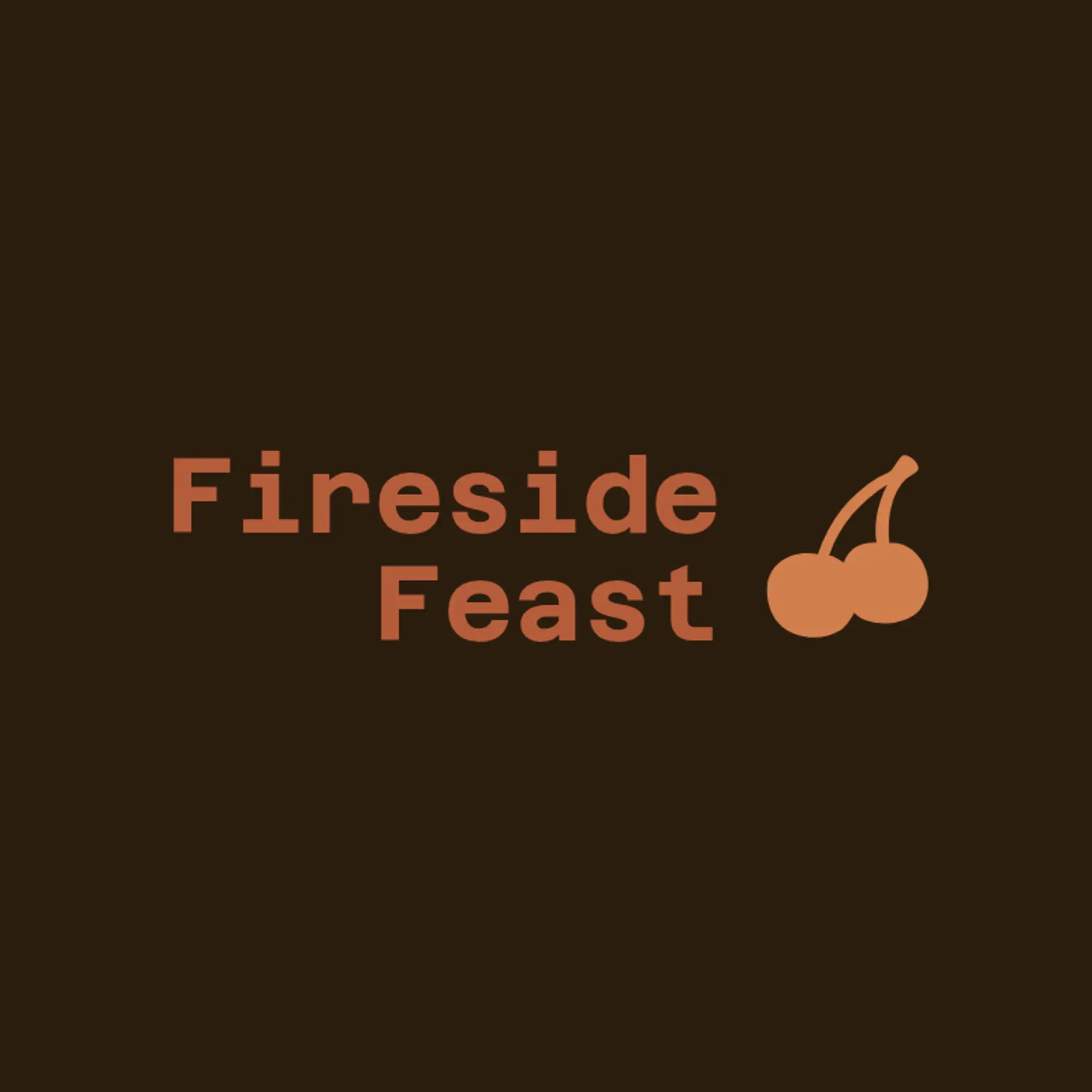 Fireside Feast logo for bbq restaurant
