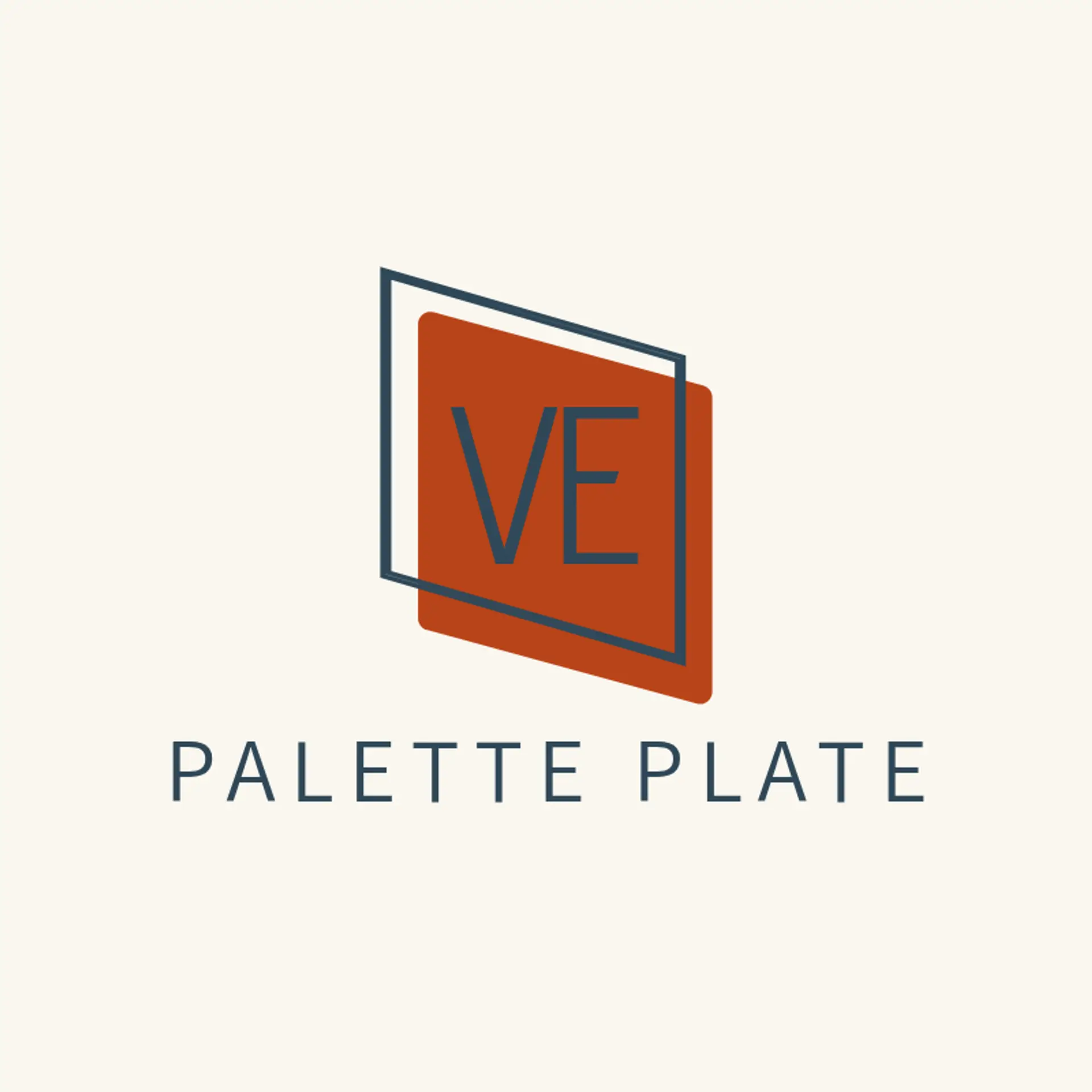 Palette Plate logo for food restaurant