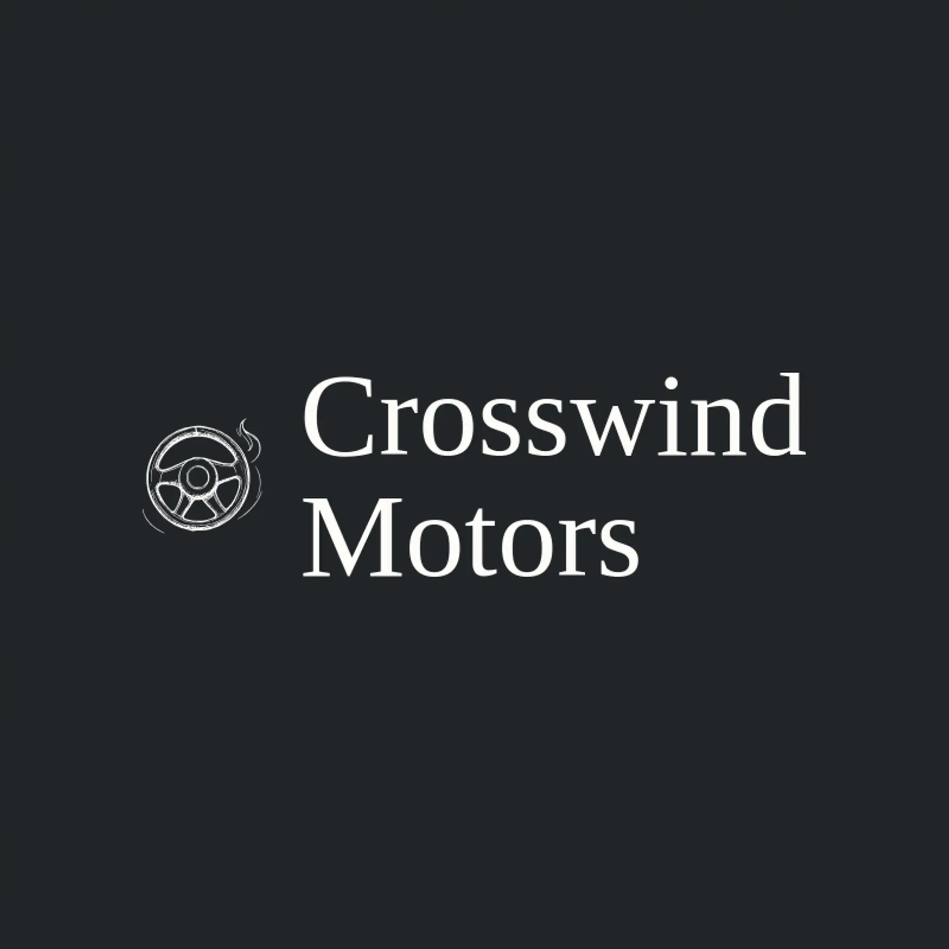 Crosswind Motors logo for steering wheel