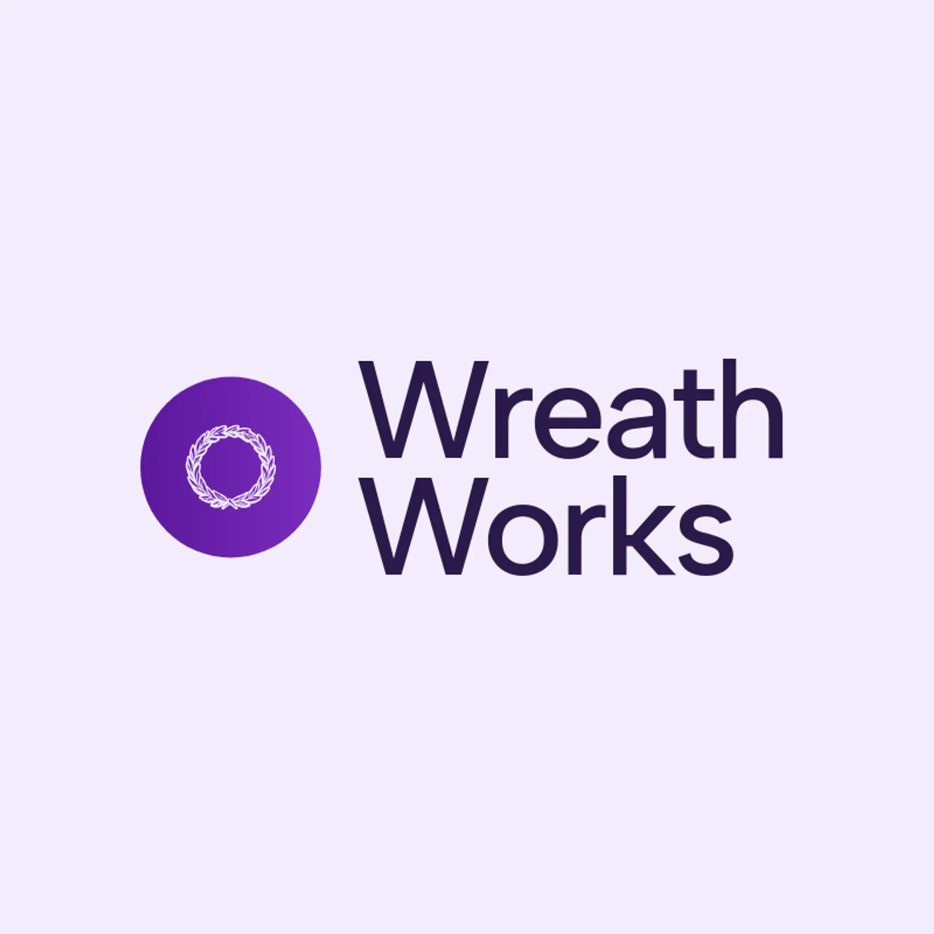 Wreath Works logo for flower