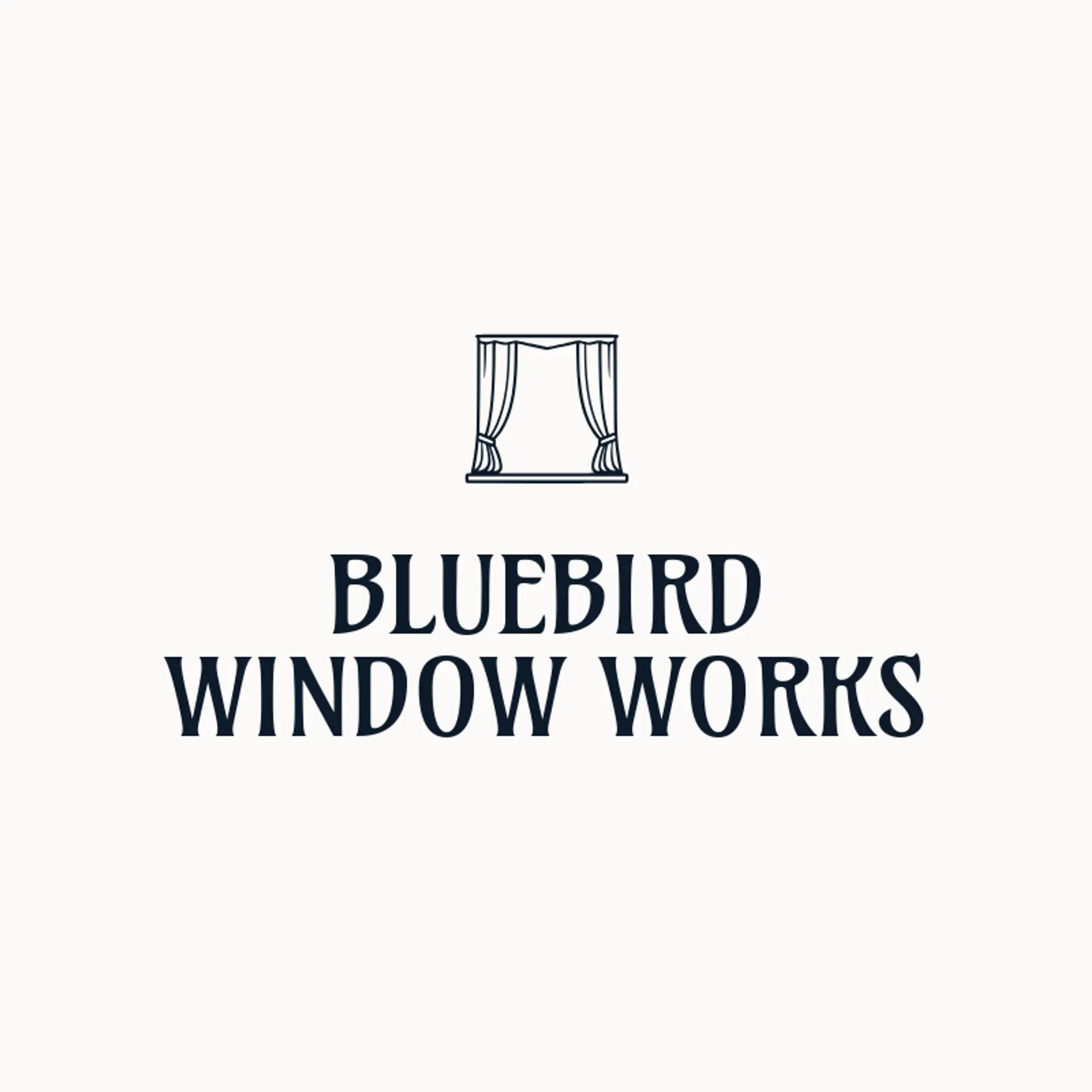 Bluebird Window Works logo for window