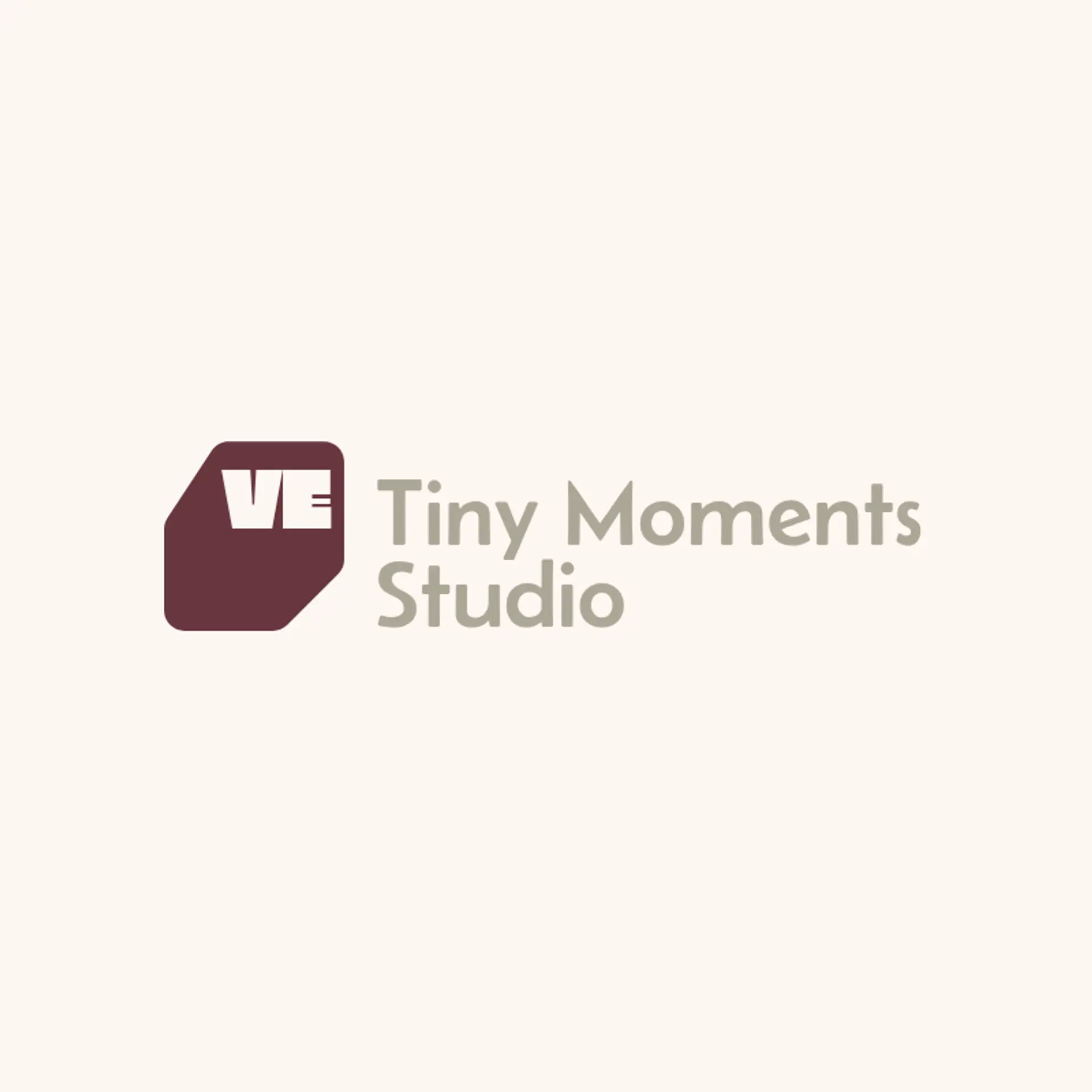 Tiny Moments Studio logo for newborn photography