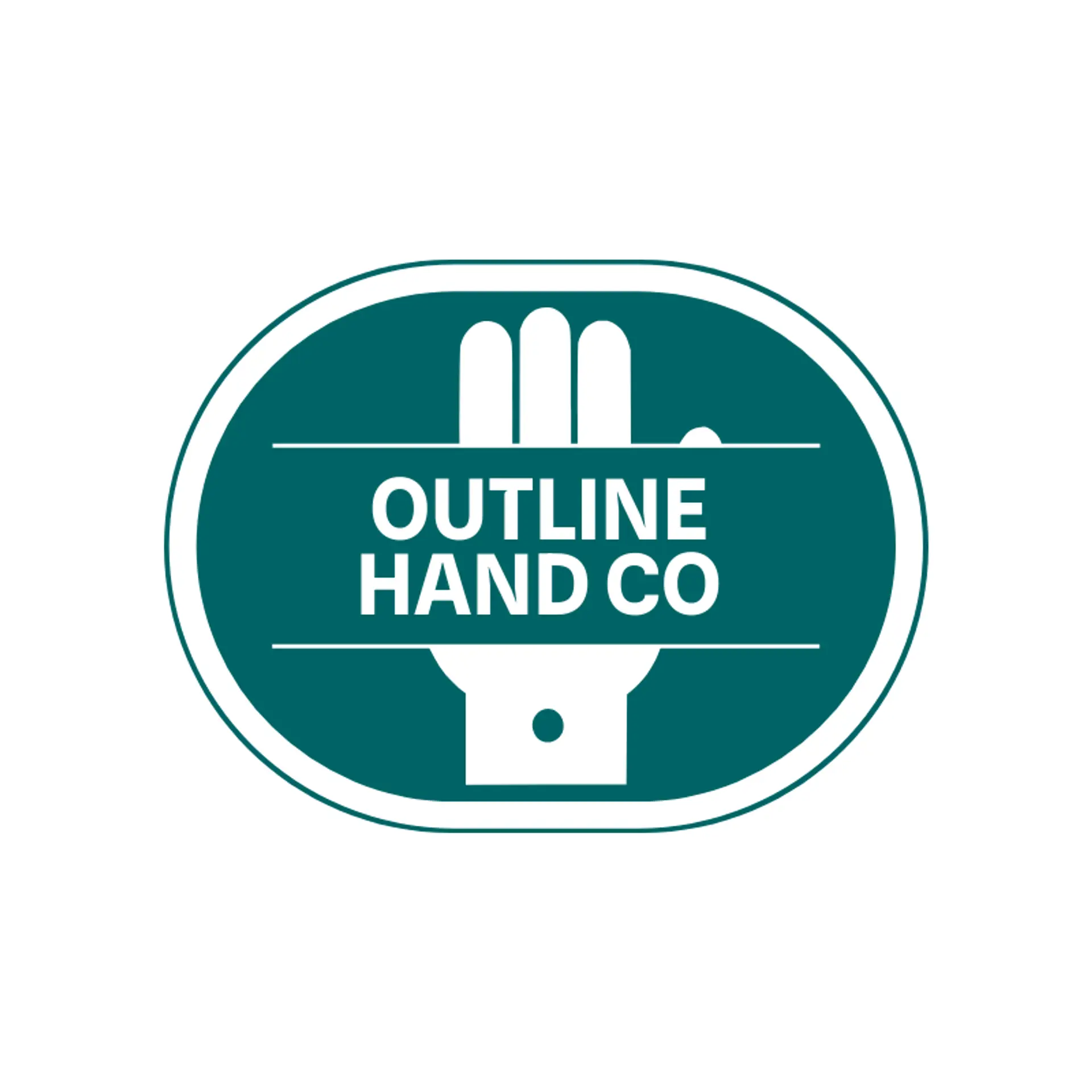 Outline Hand Co logo for hand