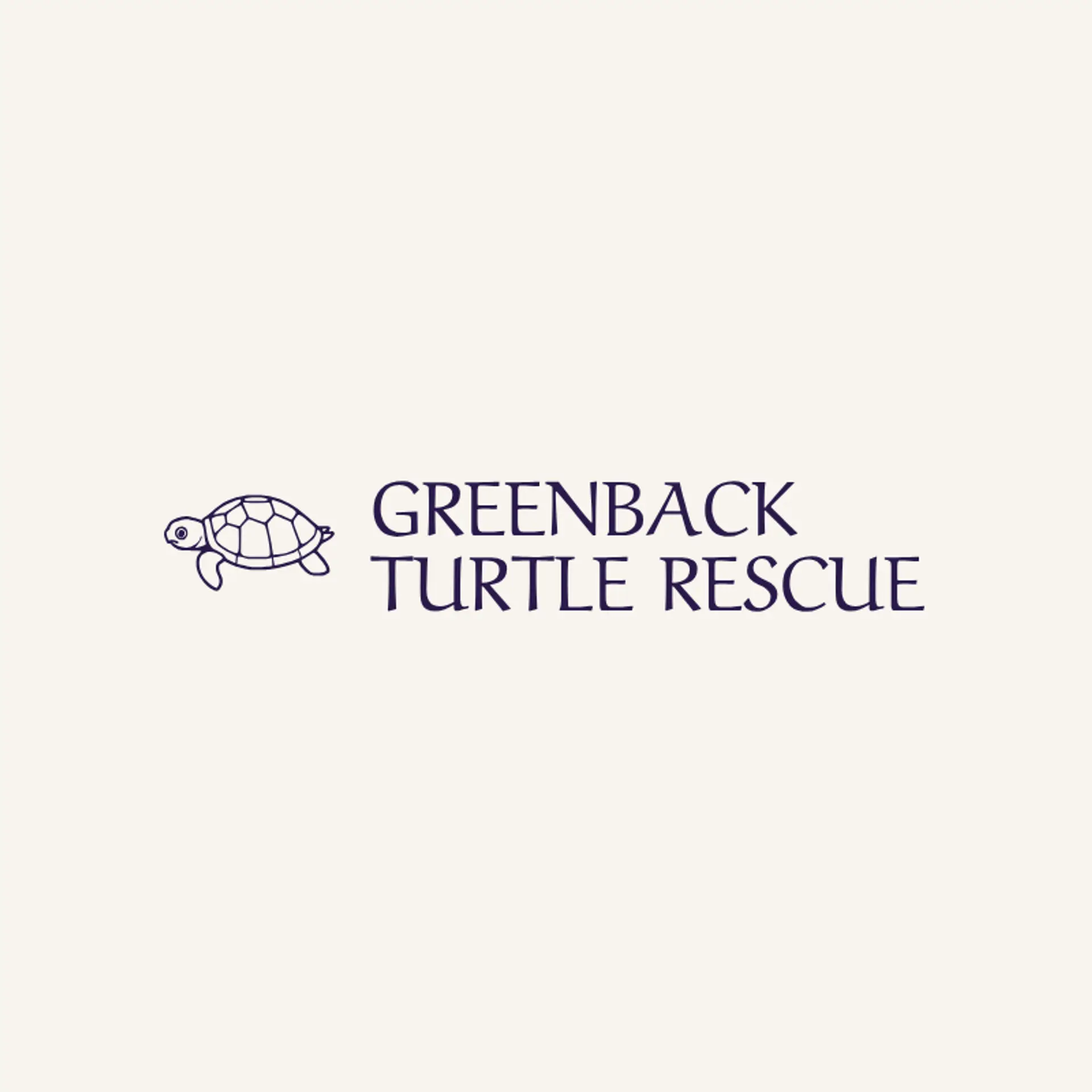 Greenback Turtle Rescue logo for turtle