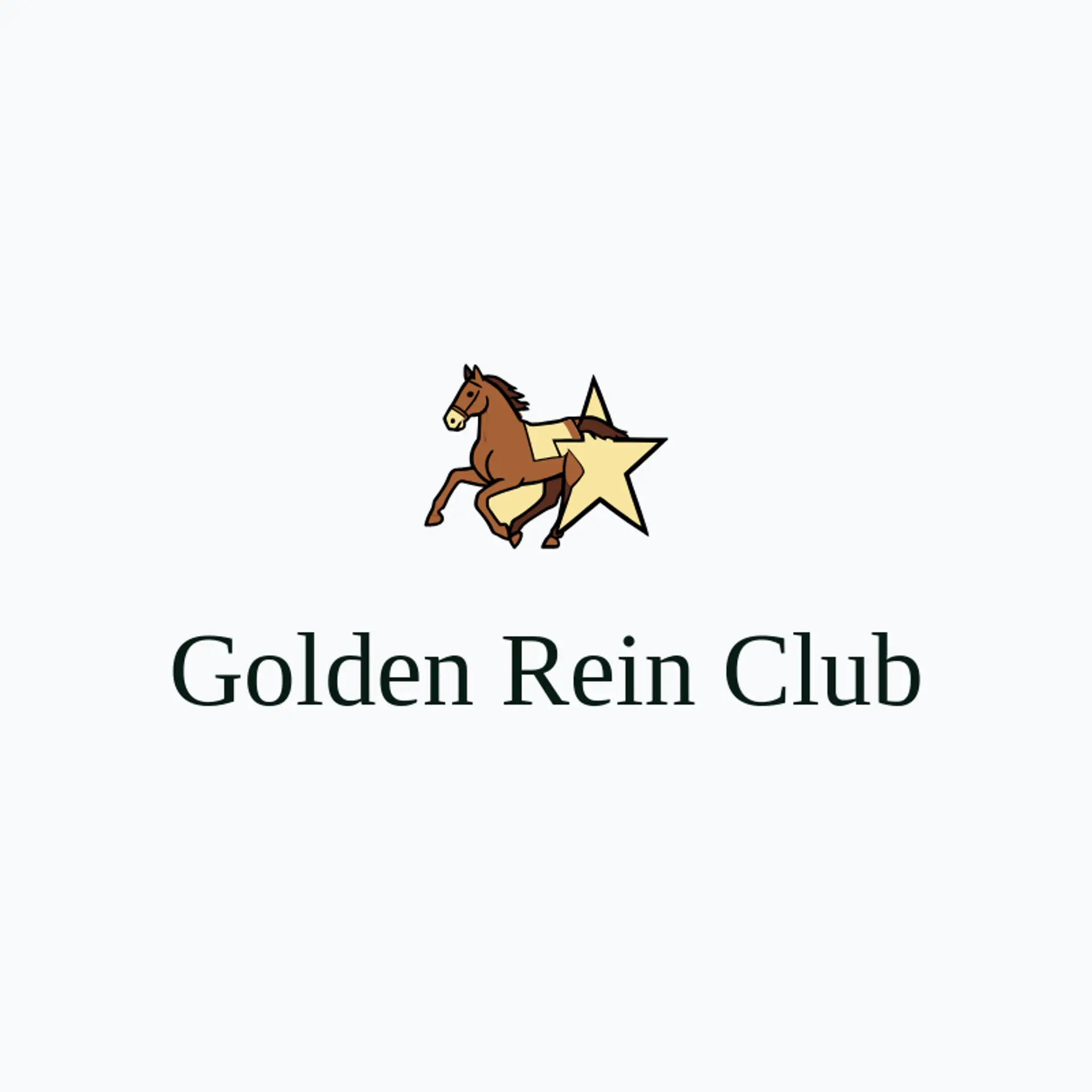 Golden Rein Club logo for horse racing