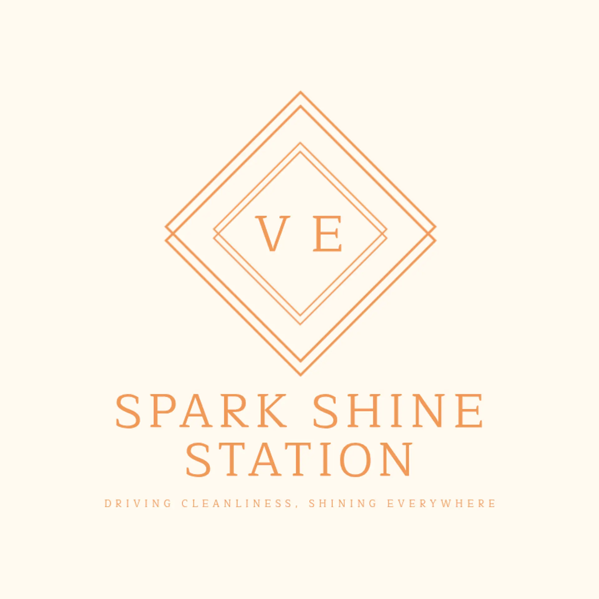 Spark Shine Station logo for car cleaning