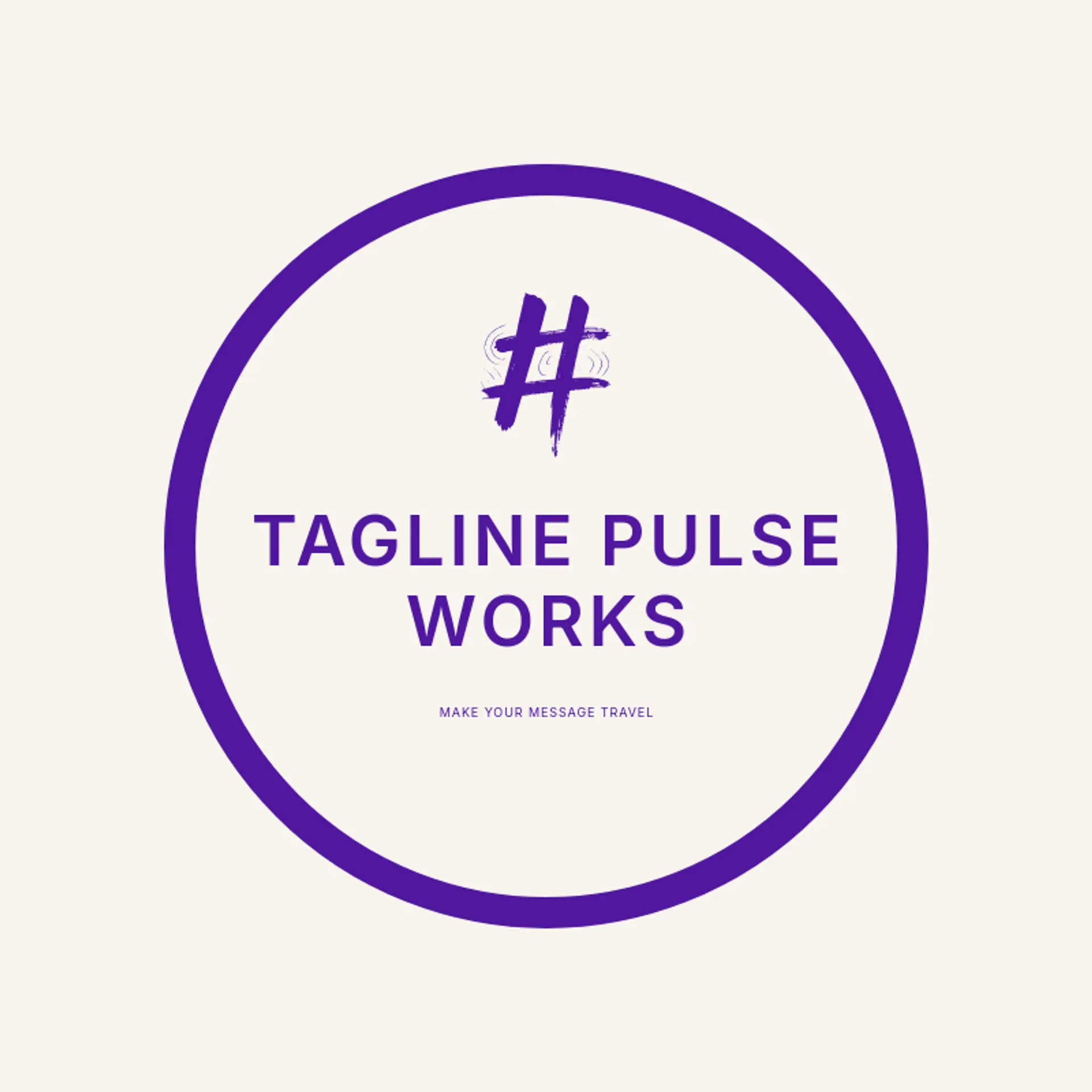 Tagline Pulse Works logo for social media