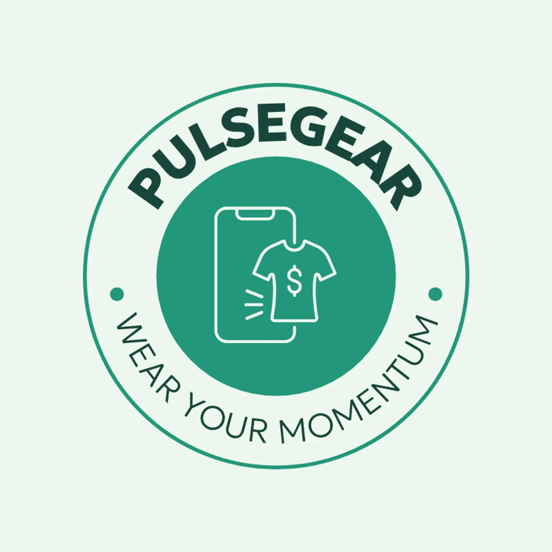 PulseGear logo for fitness clothing