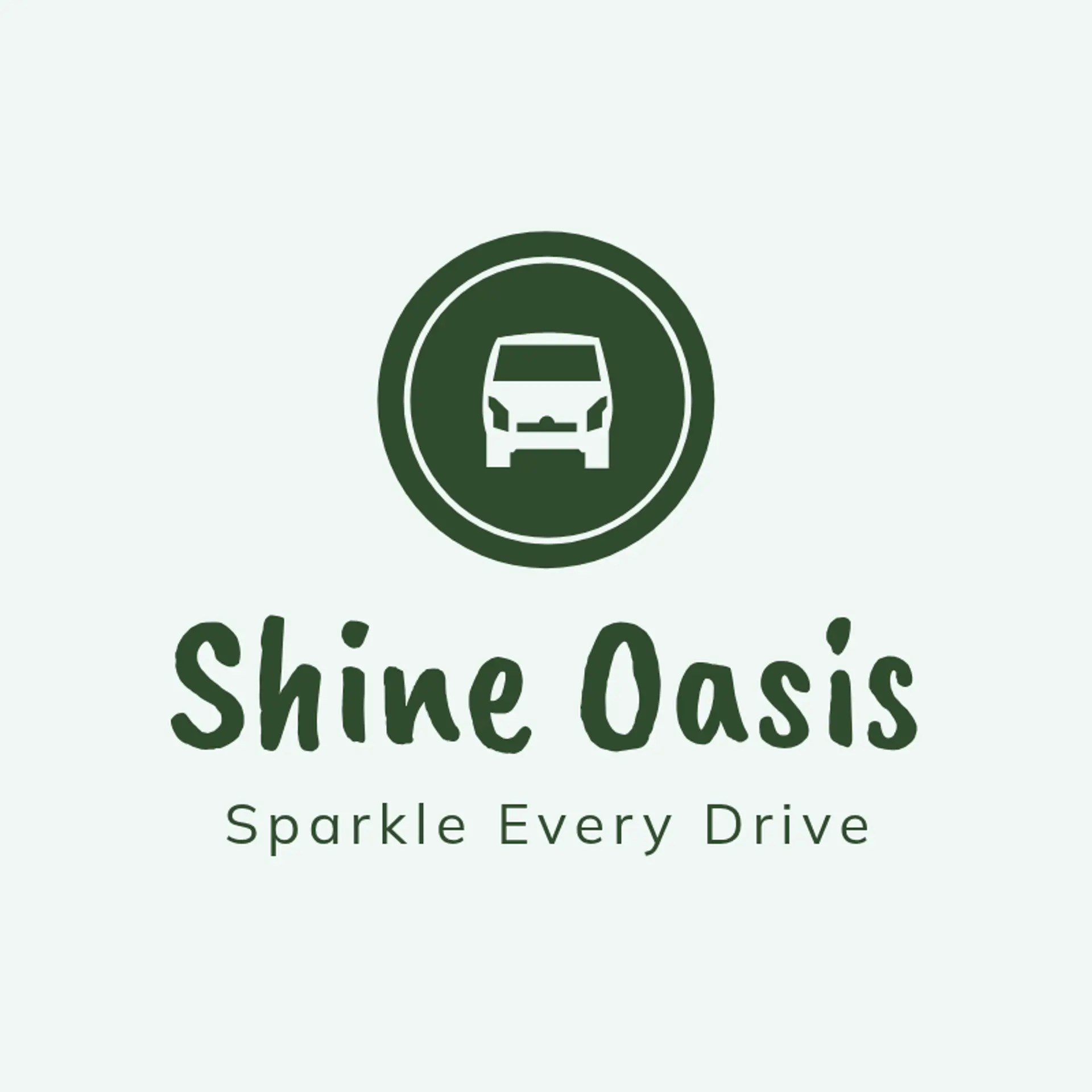 Shine Oasis logo for car cleaning