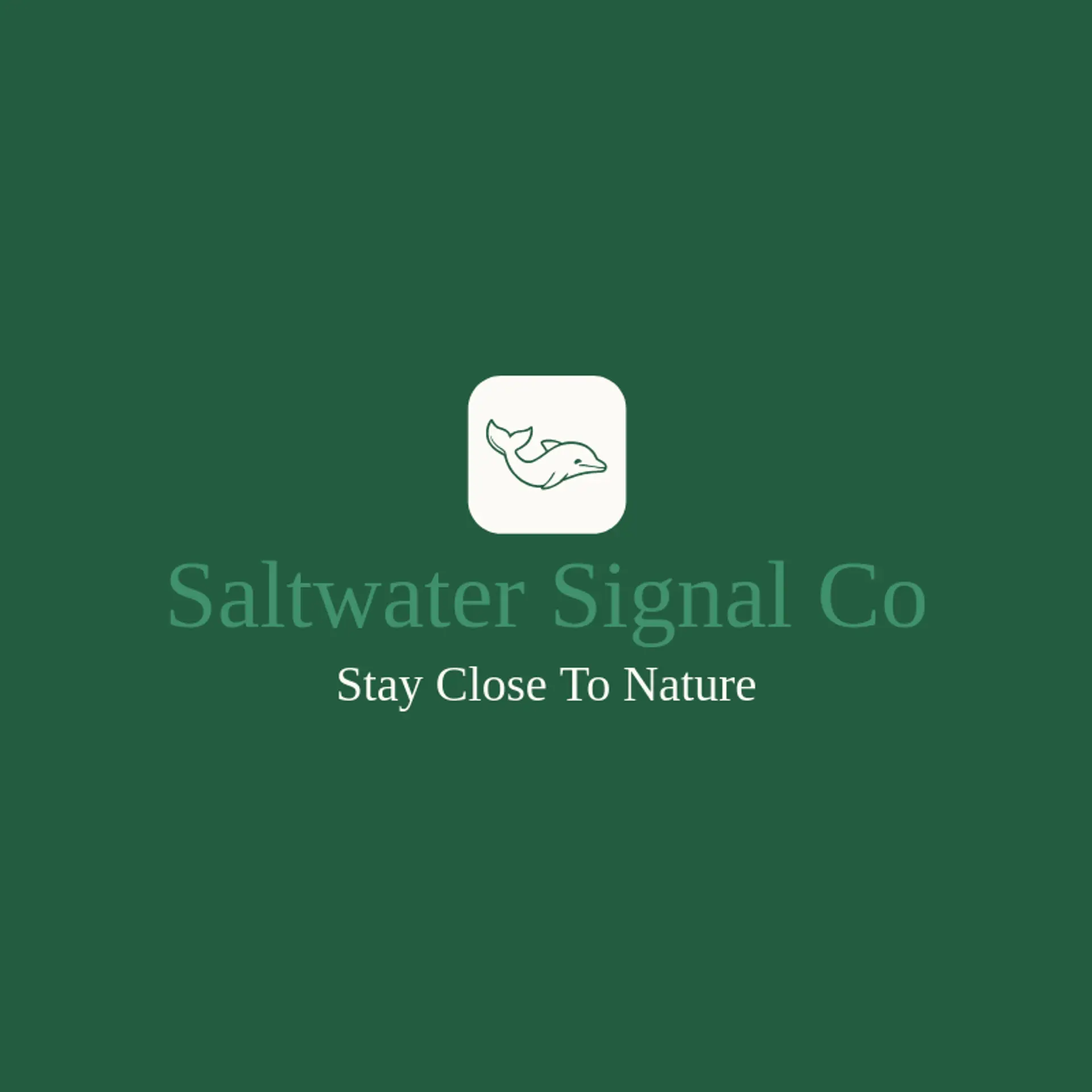 Saltwater Signal Co logo for orca
