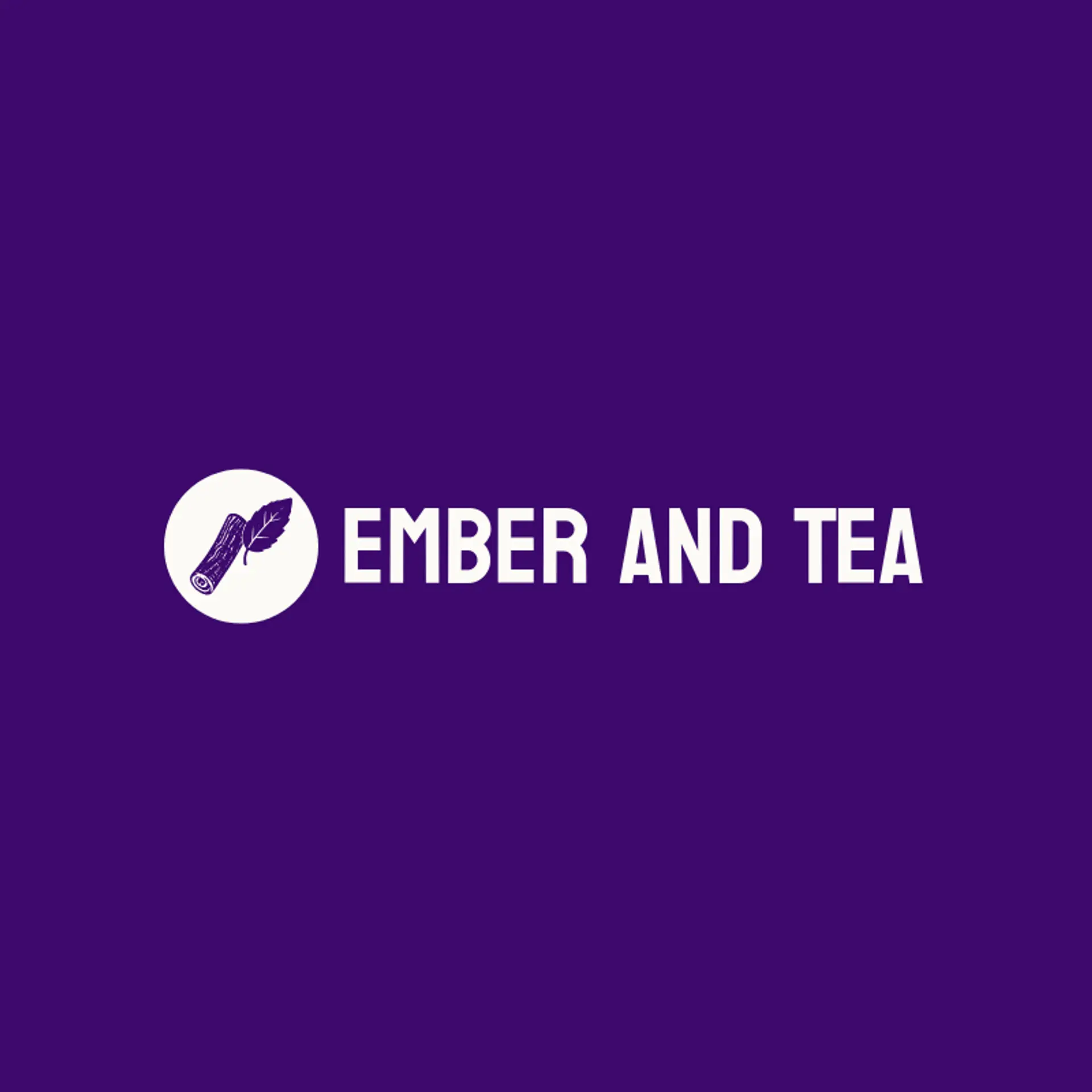 Ember And Tea logo for tea shop