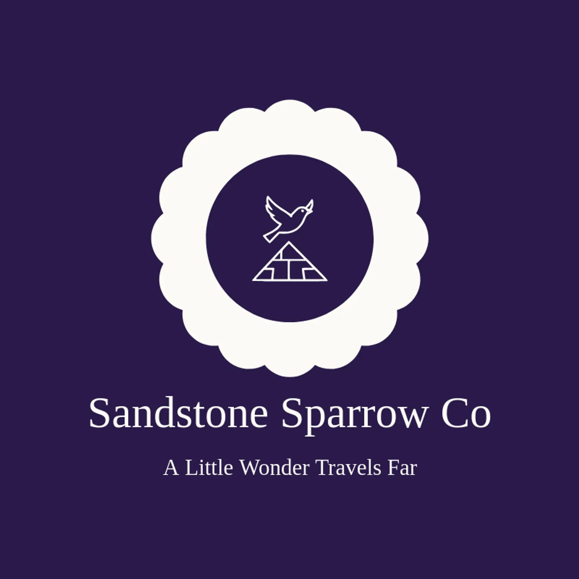 Sandstone Sparrow Co logo for pyramid