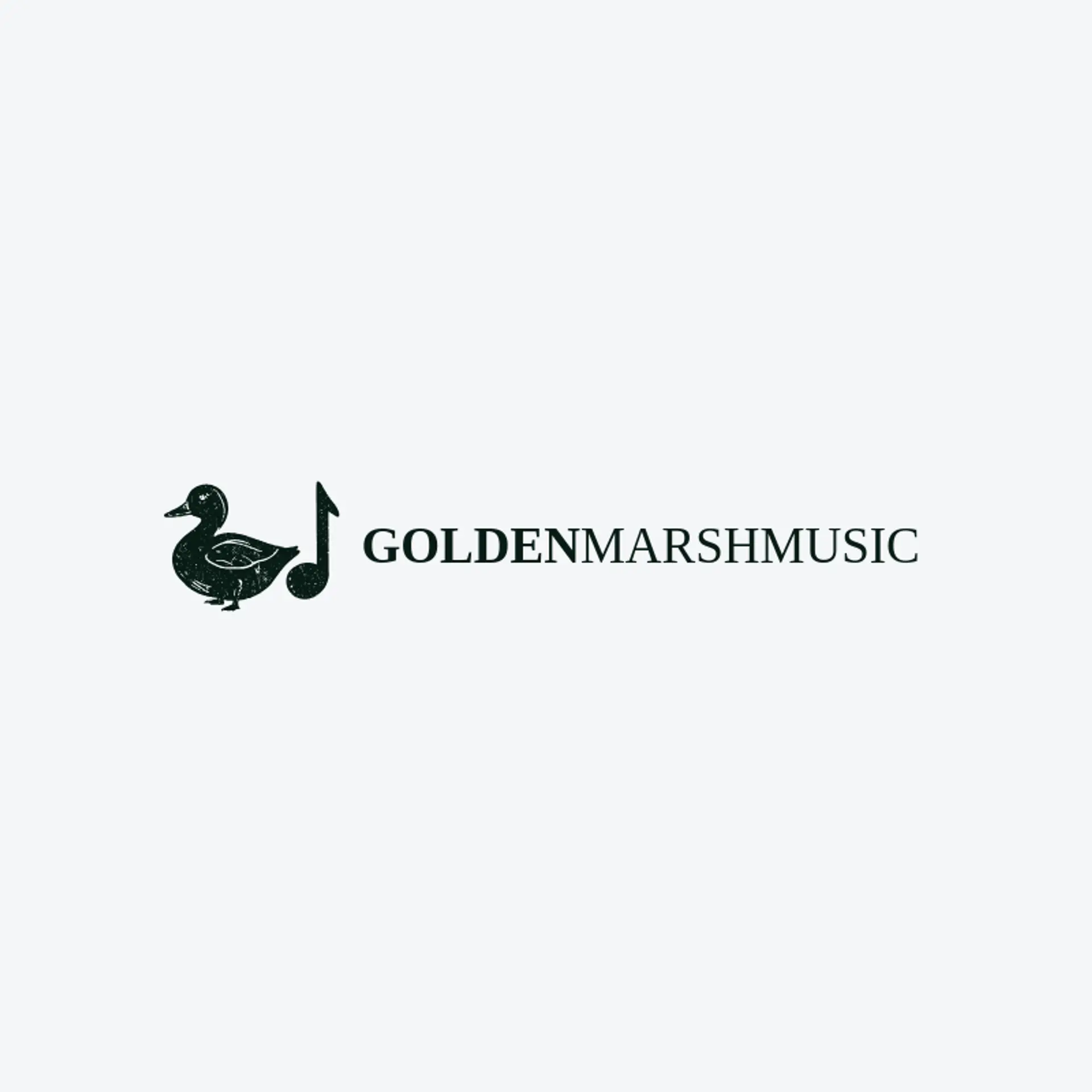 Golden Marsh Music logo for duck
