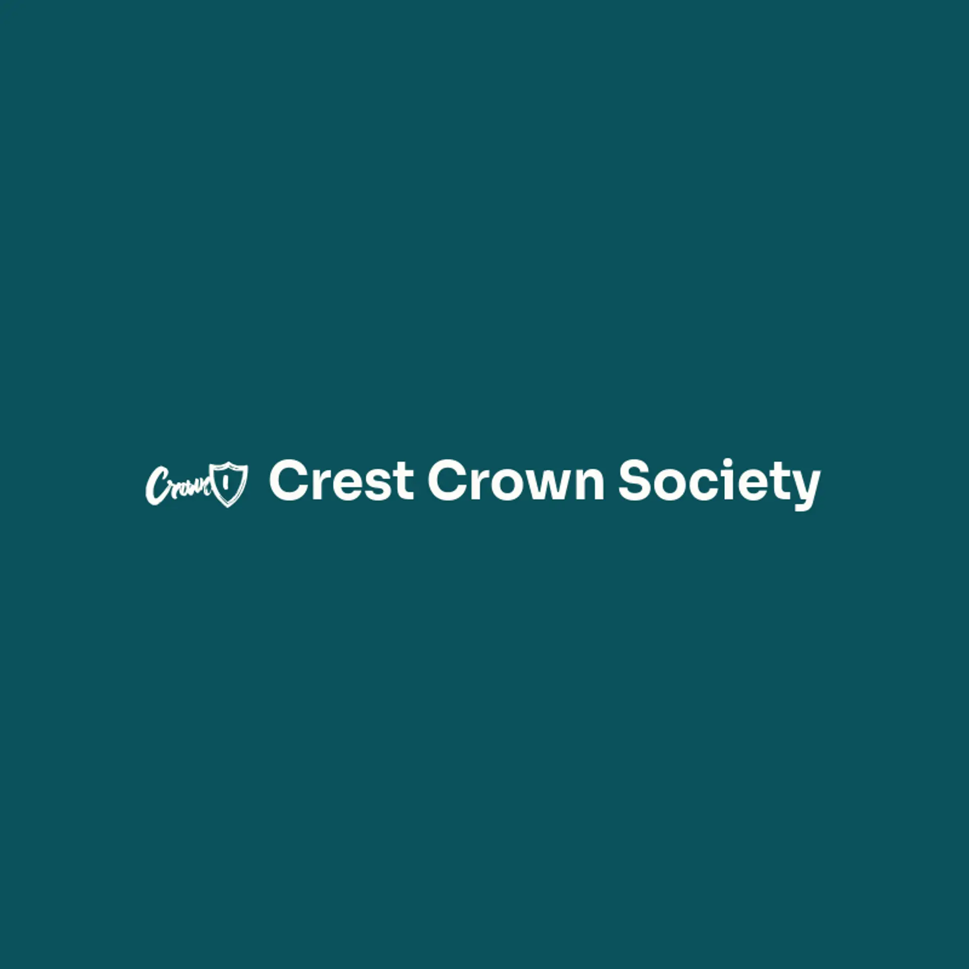 Crest Crown Society logo for crest