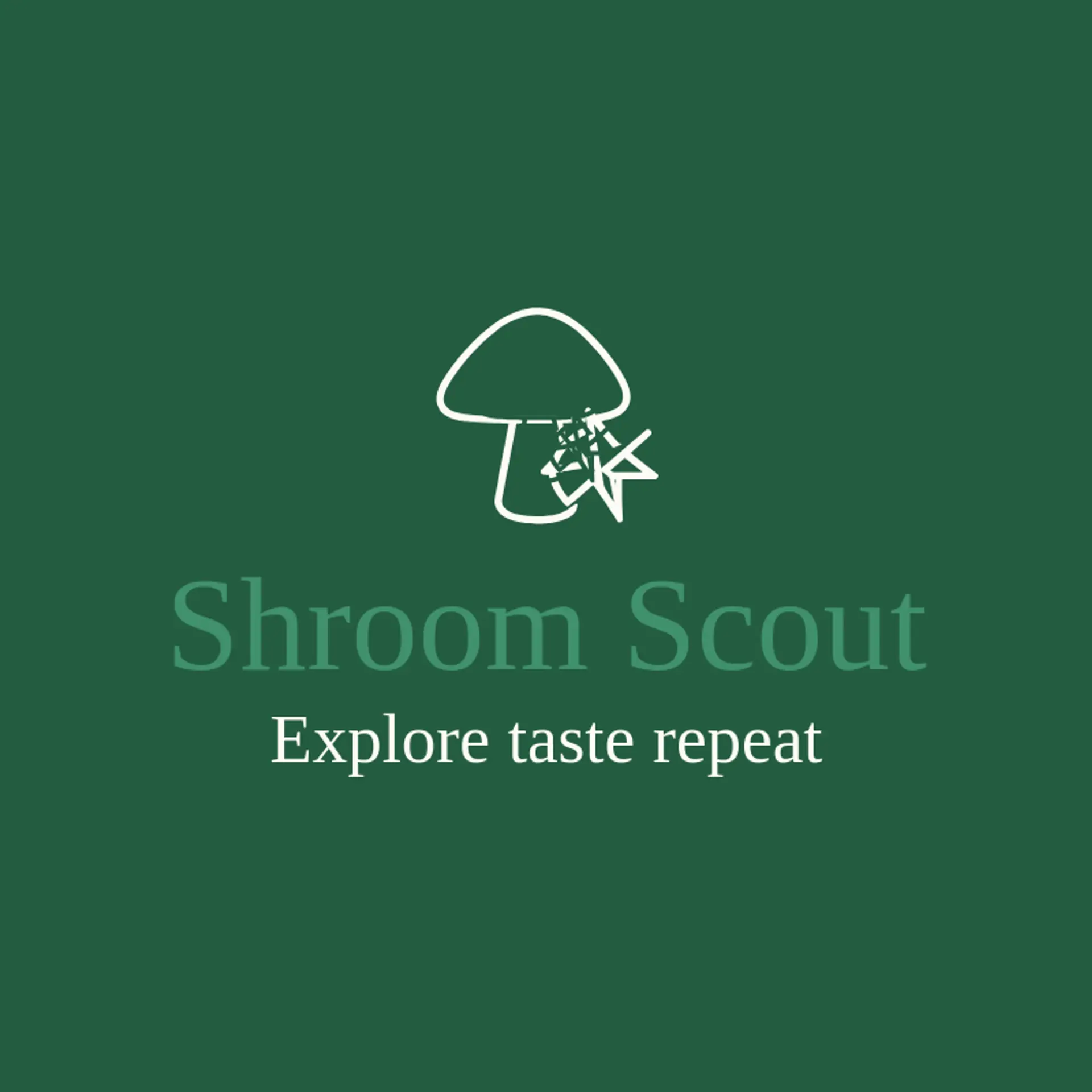 Shroom Scout logo for mushroom