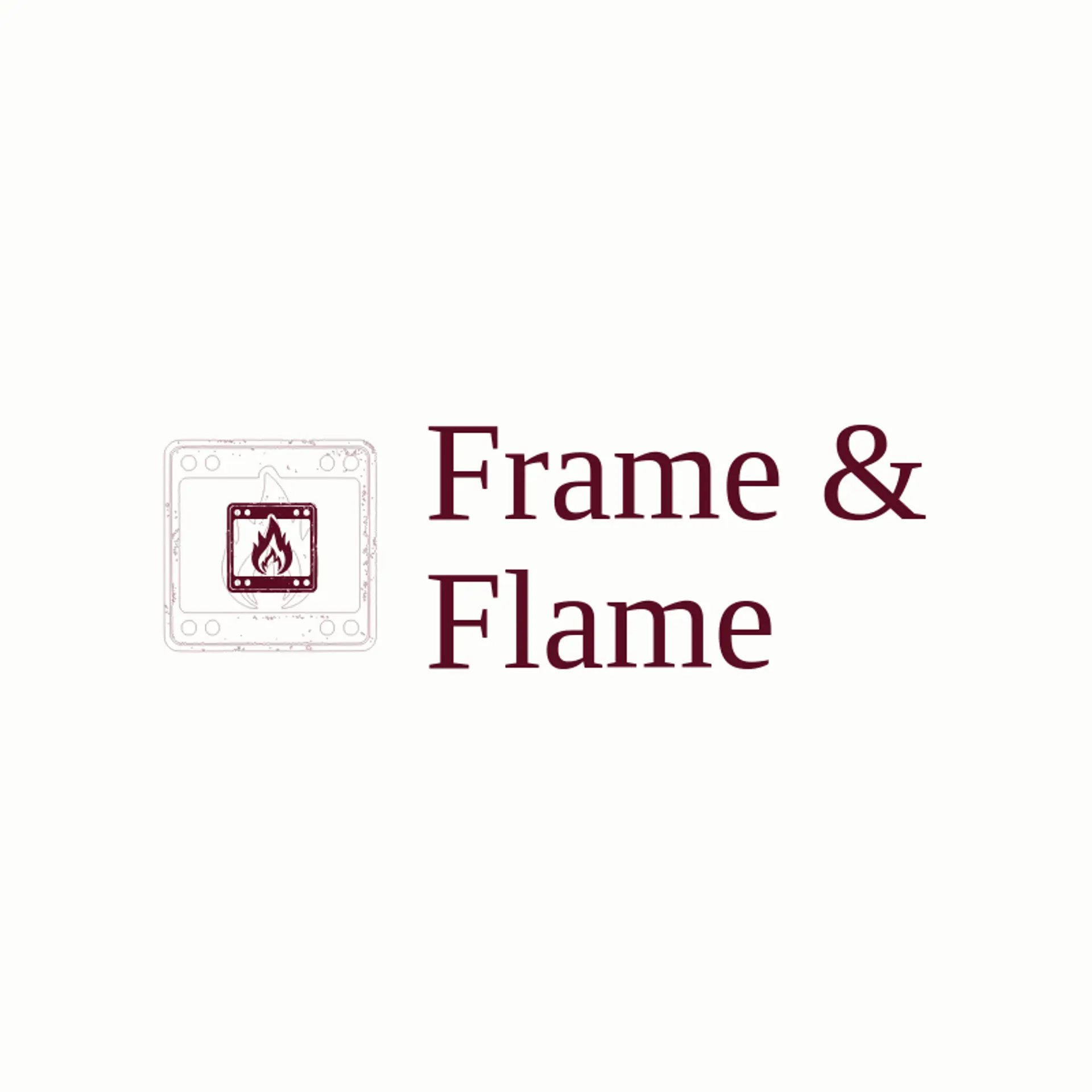 Frame & Flame logo for photo