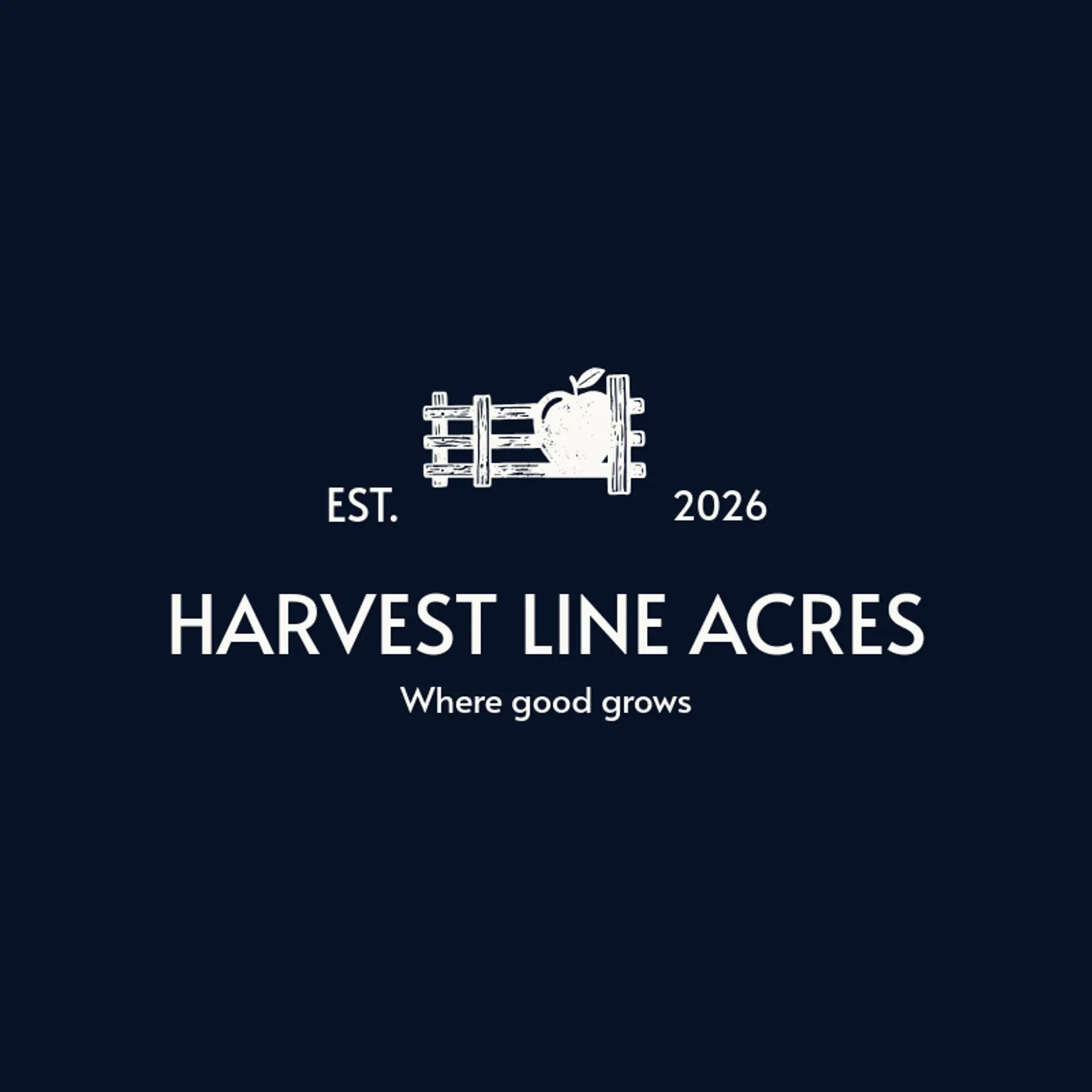 Harvest Line Acres logo for farm