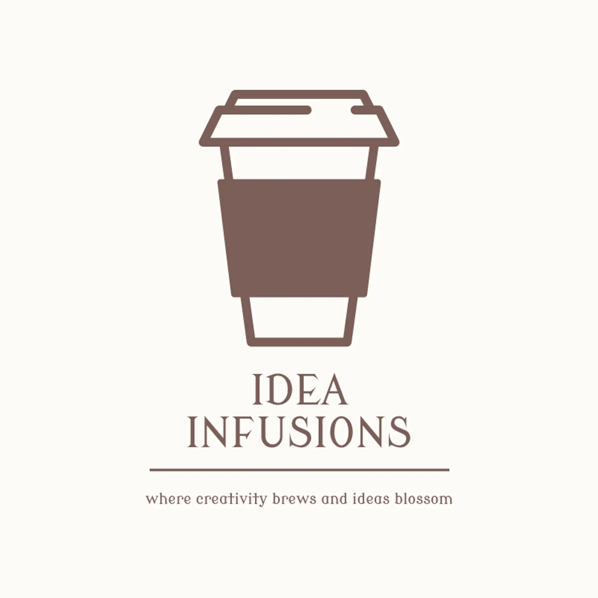 Idea Infusions logo for creative cafe