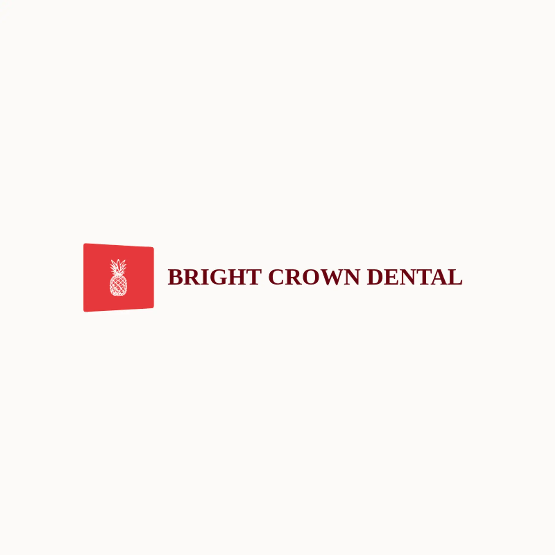 Bright Crown Dental logo for pineapple