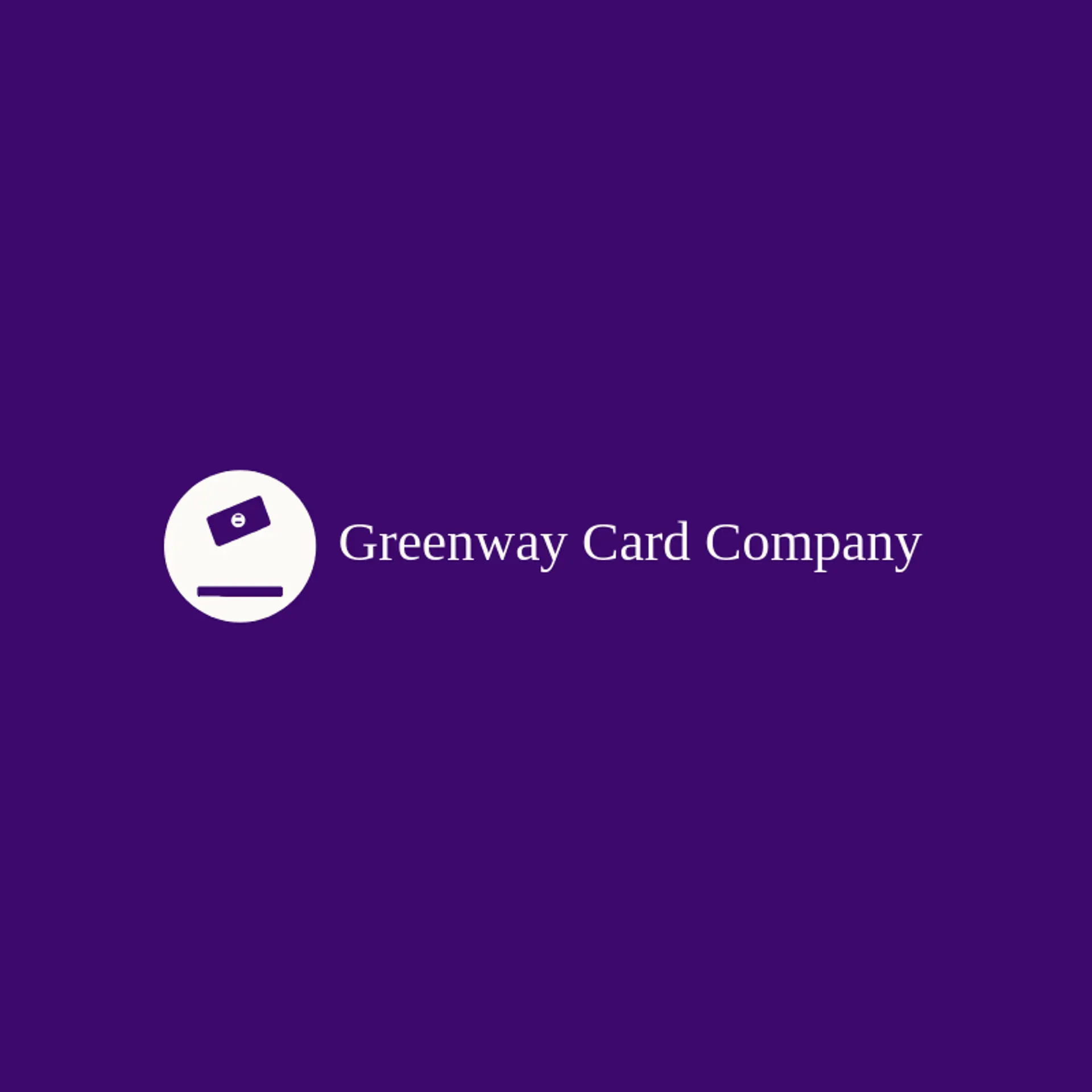 Greenway Card Company logo for credit card