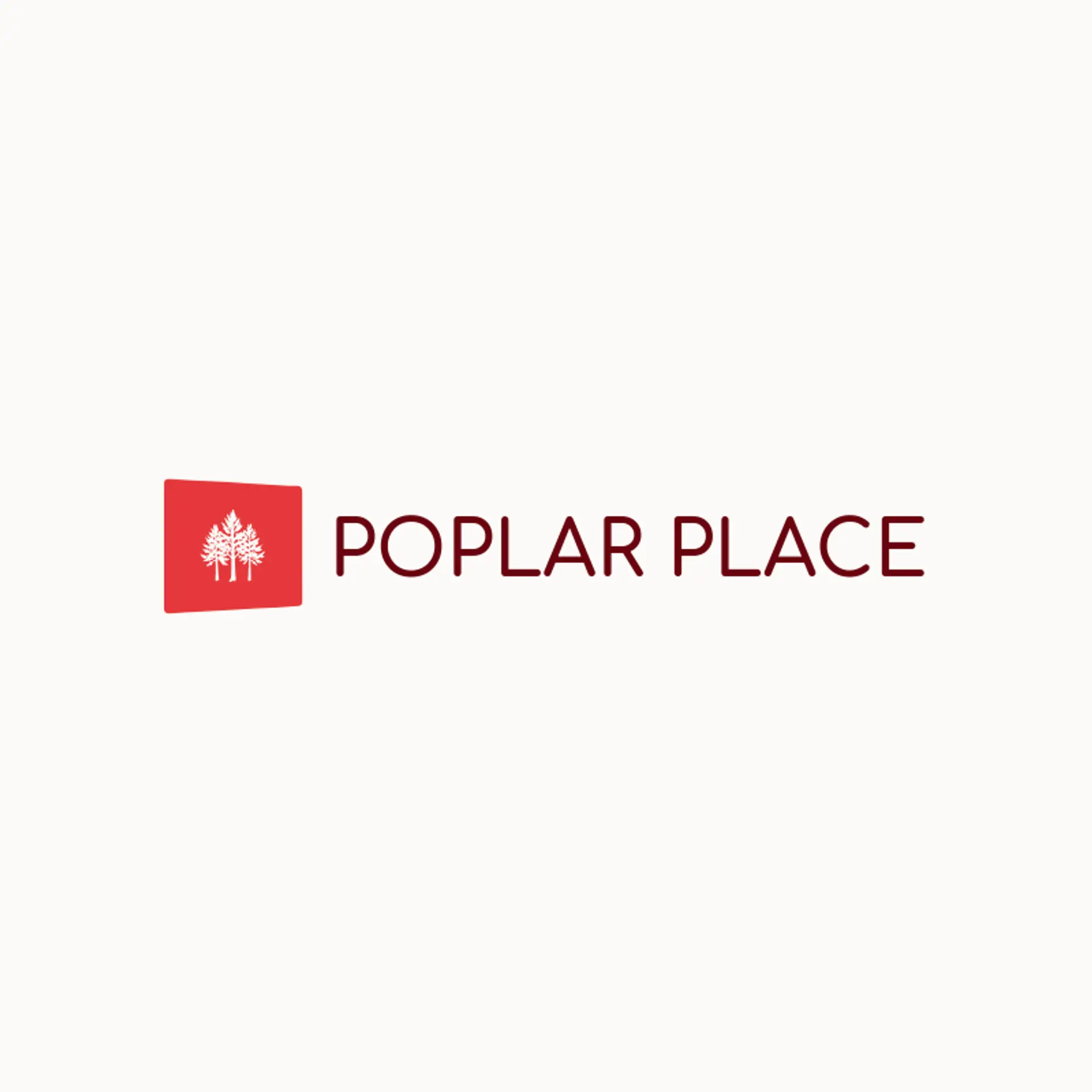 Poplar Place logo for tree