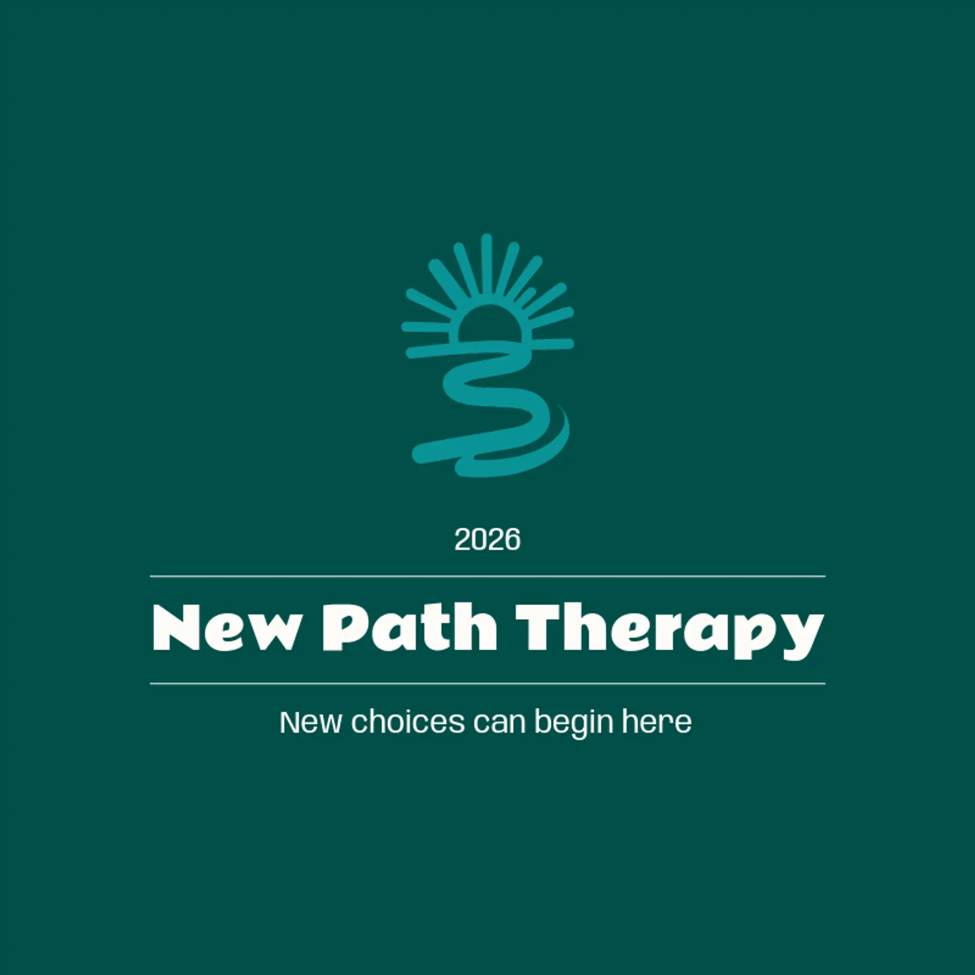 New Path Therapy logo for mental health