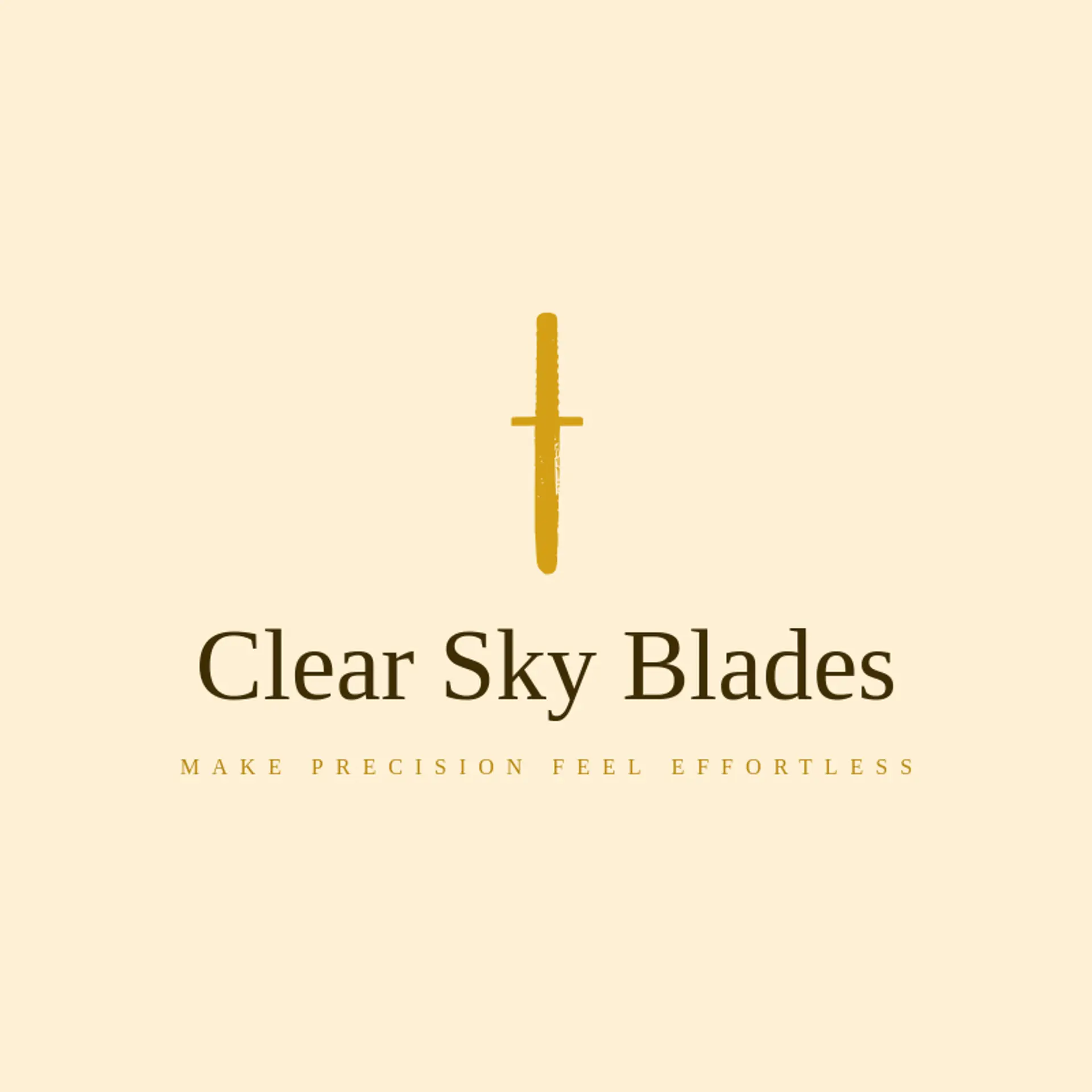 Clear Sky Blades logo for katana