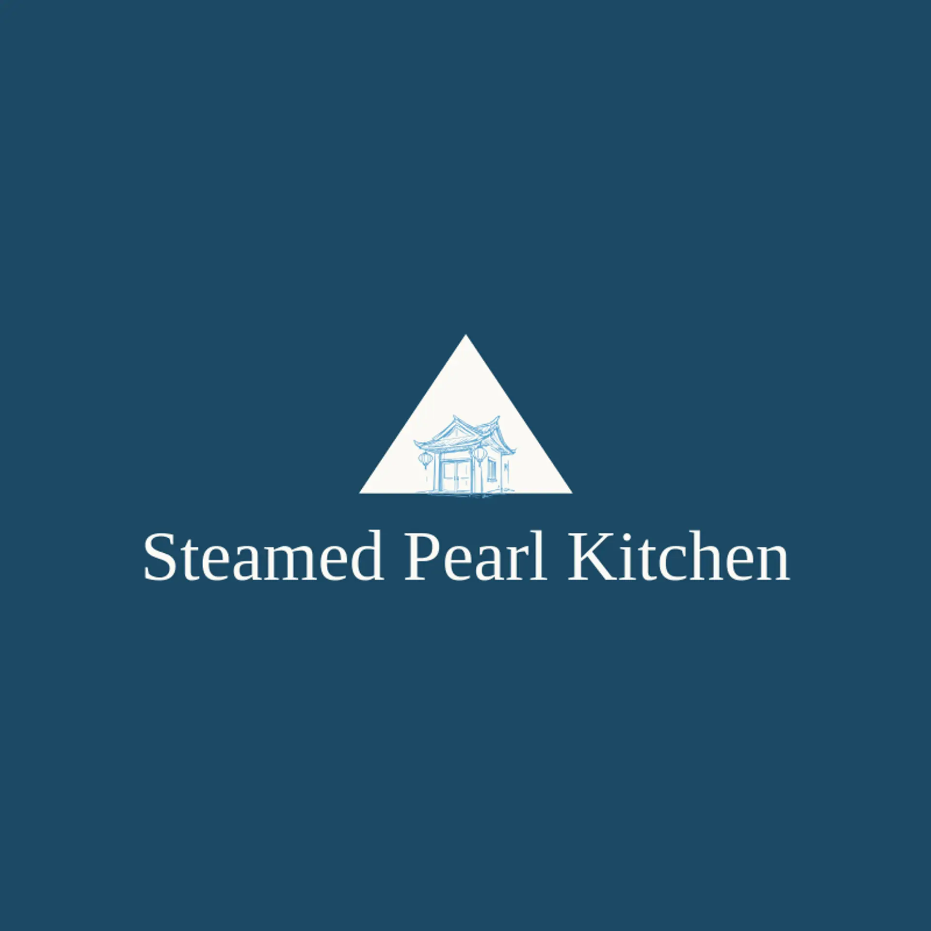 Steamed Pearl Kitchen logo for chinese restaurant
