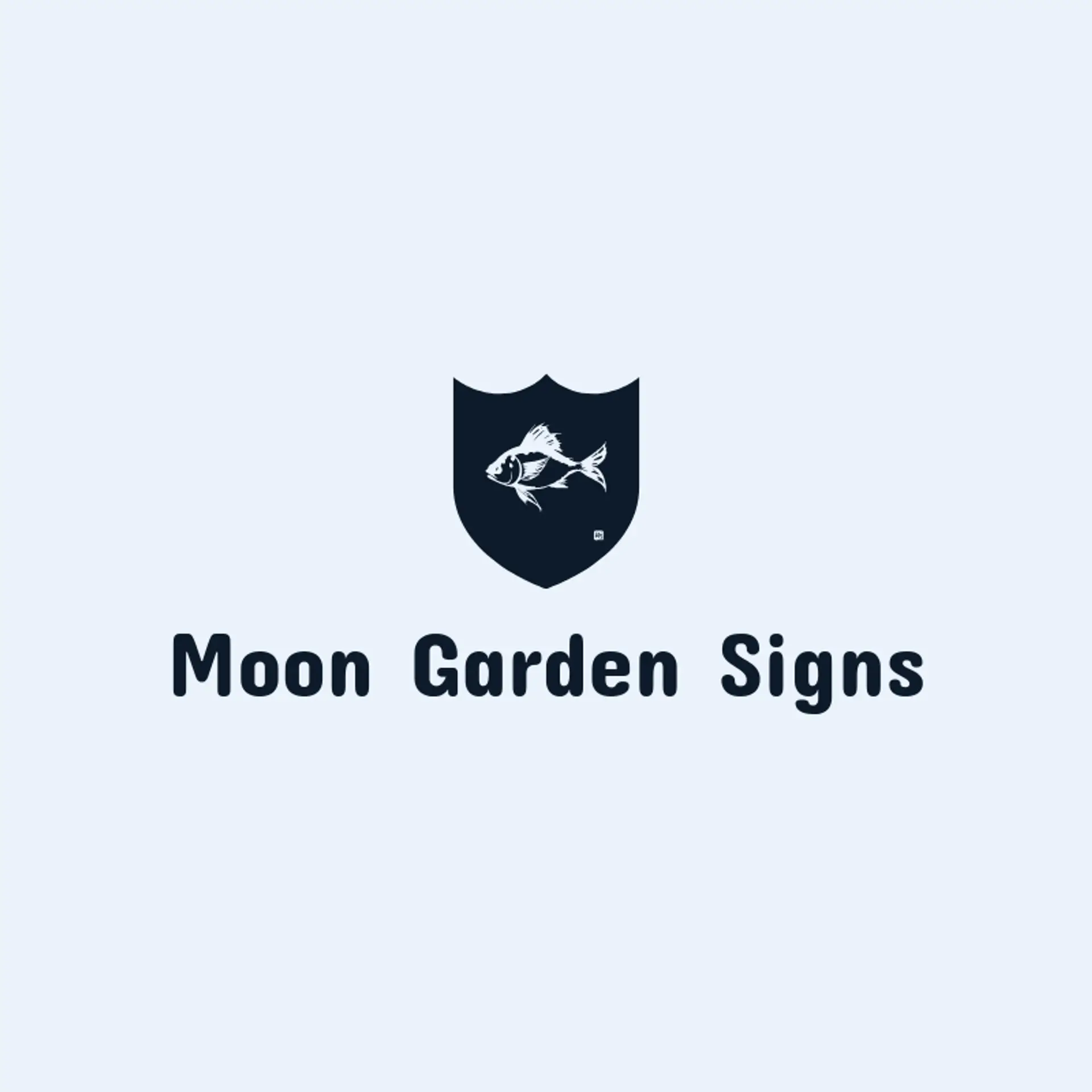 Moon Garden Signs logo for pisces