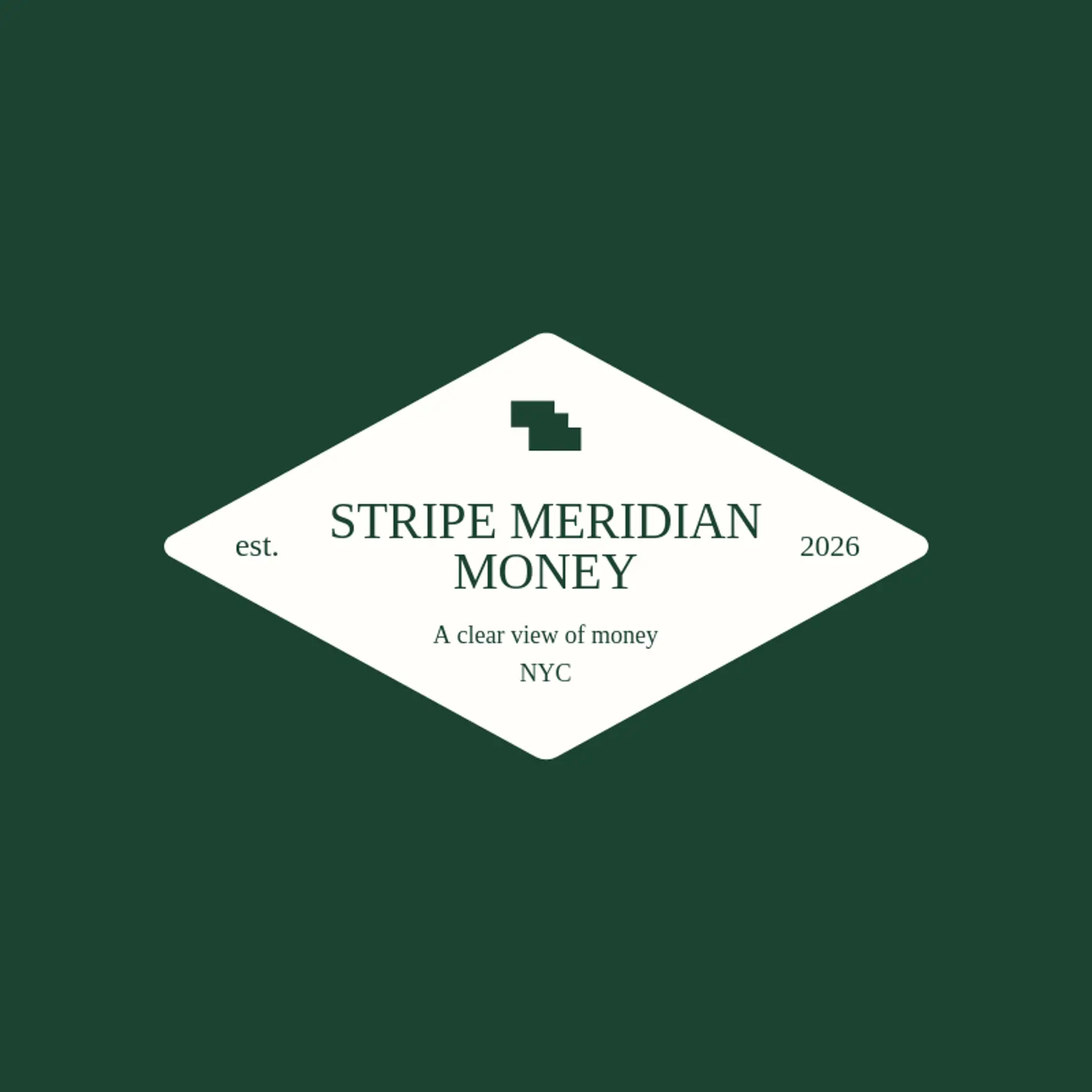 Stripe Meridian Money logo for stripe