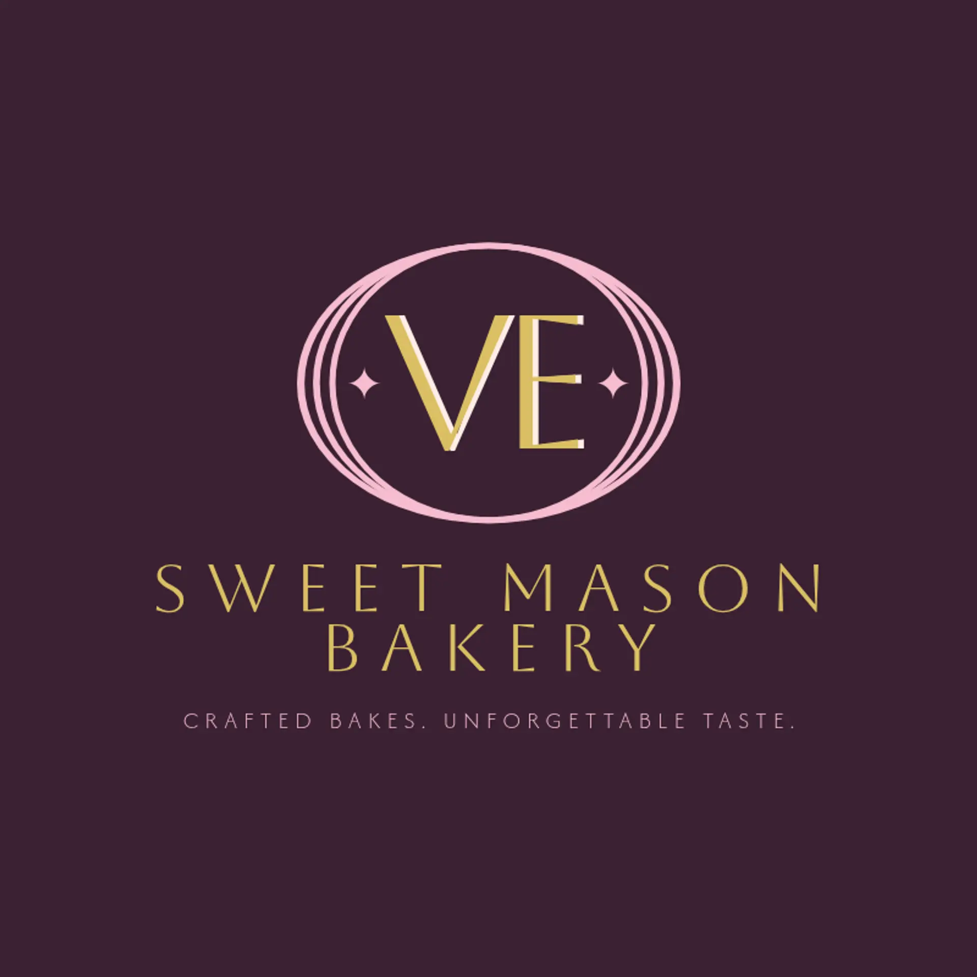 Sweet Mason Bakery logo for unique bakery