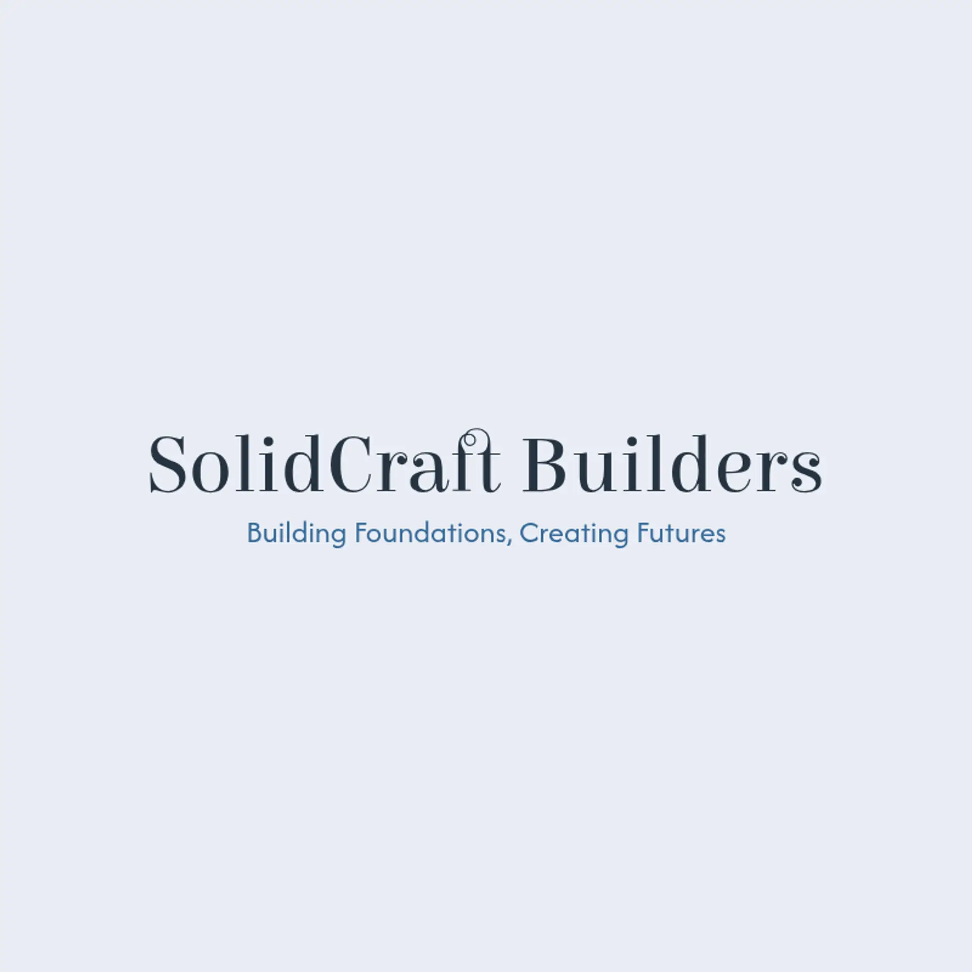 SolidCraft Builders logo for general construction