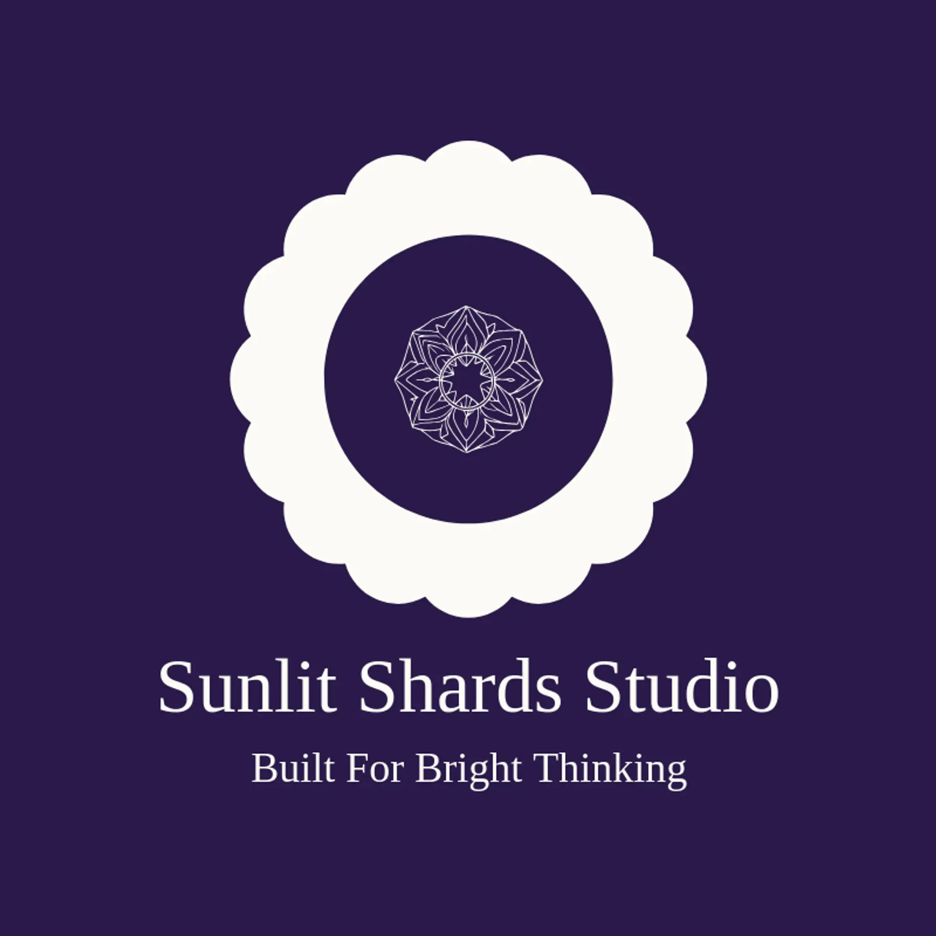 Sunlit Shards Studio logo for kaleidoscope