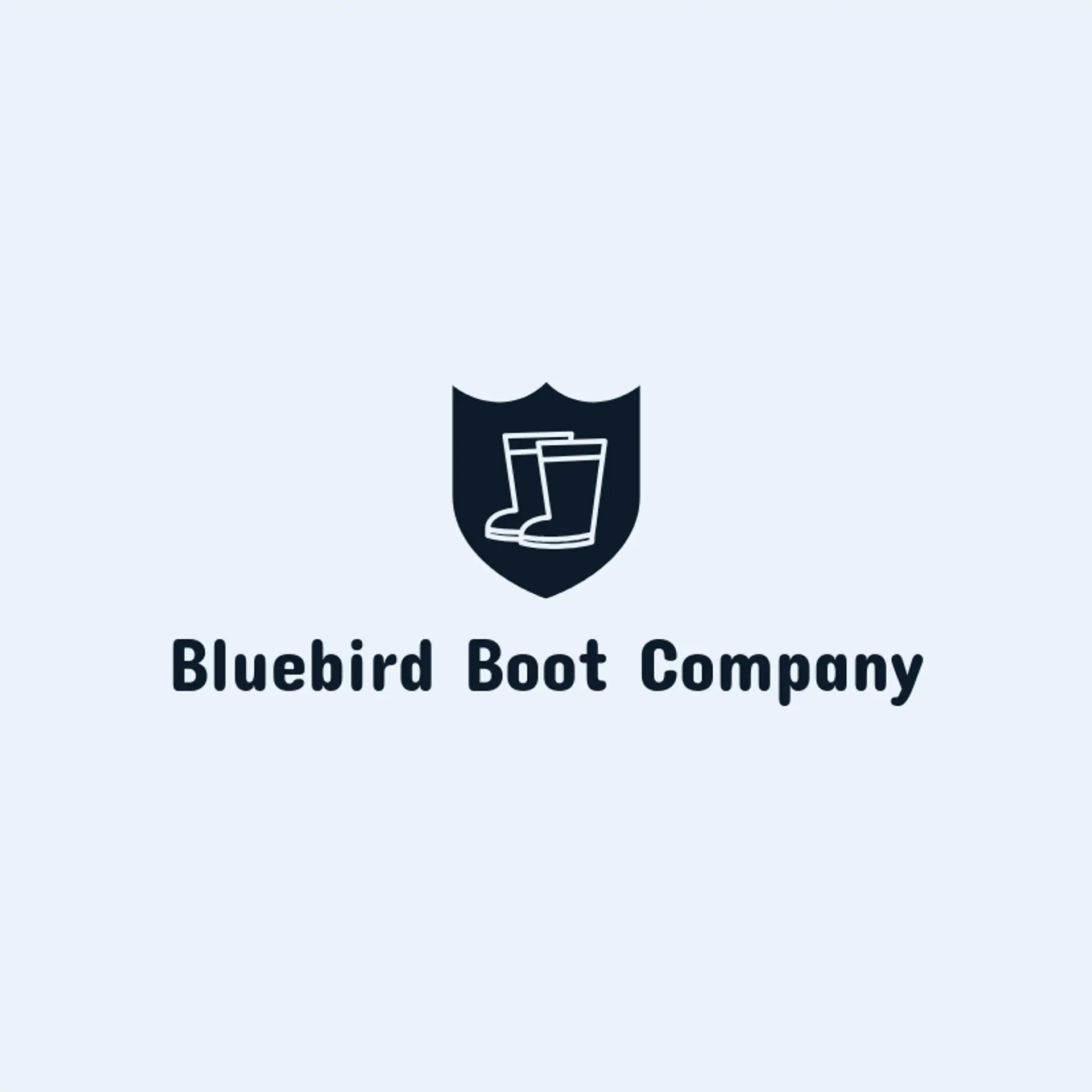 Bluebird Boot Company logo for boots