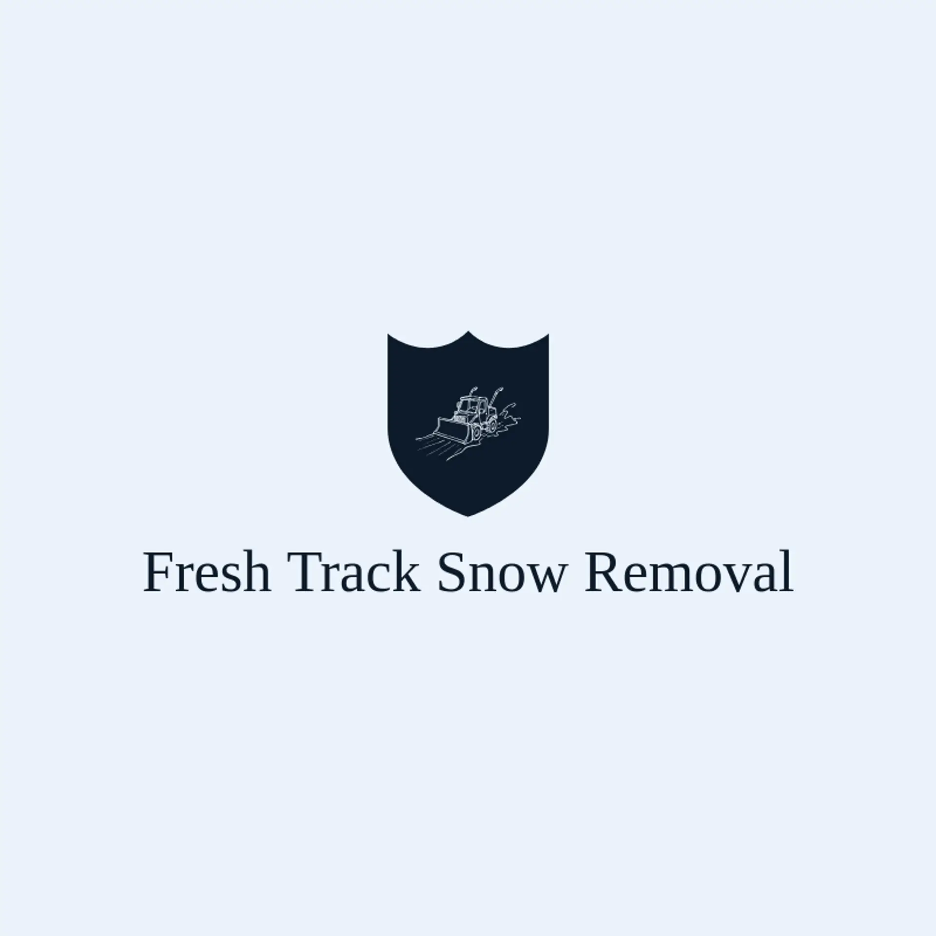 Fresh Track Snow Removal logo for snow removal