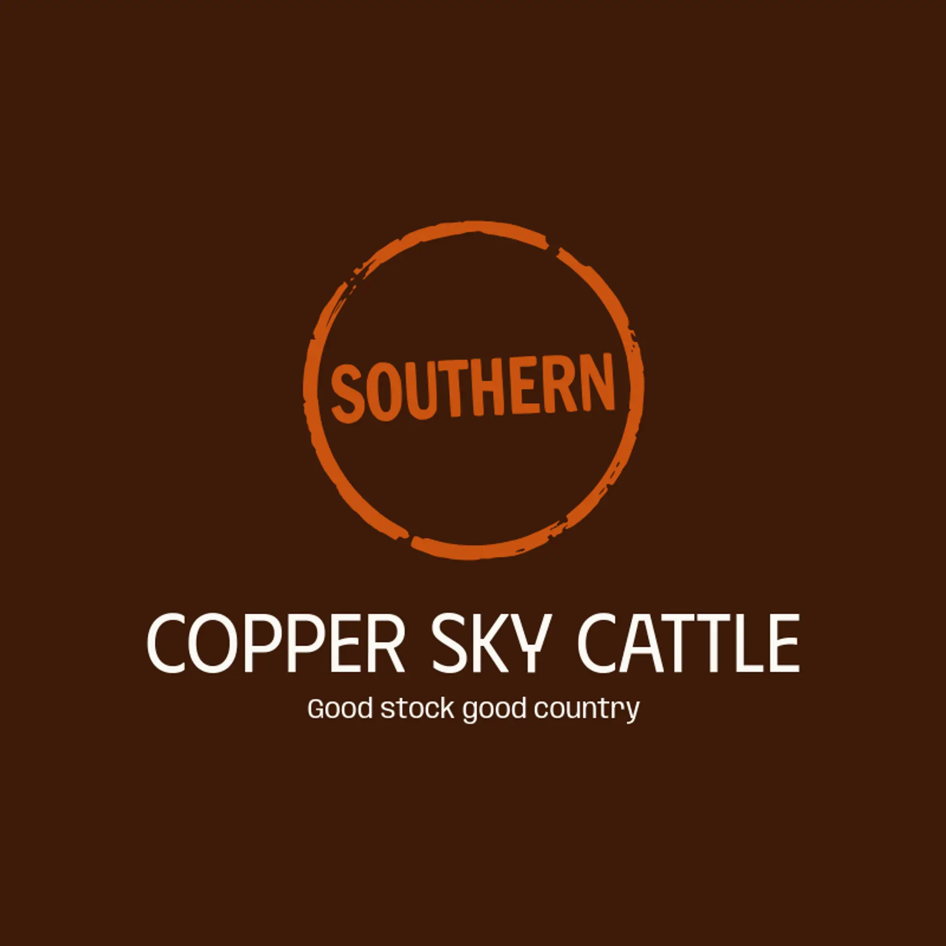 Copper Sky Cattle logo for southern