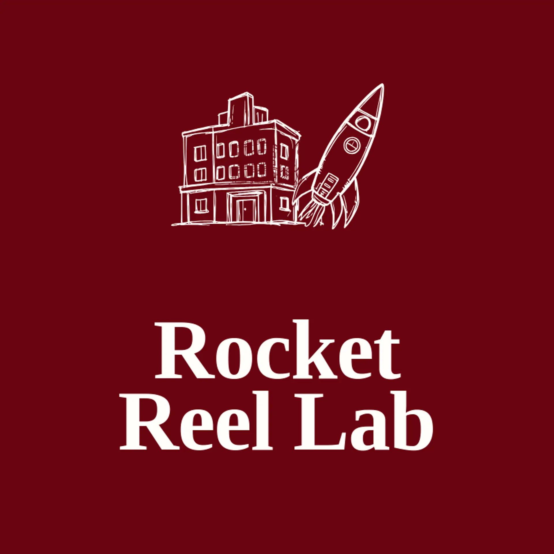 Rocket Reel Lab logo for movie studio