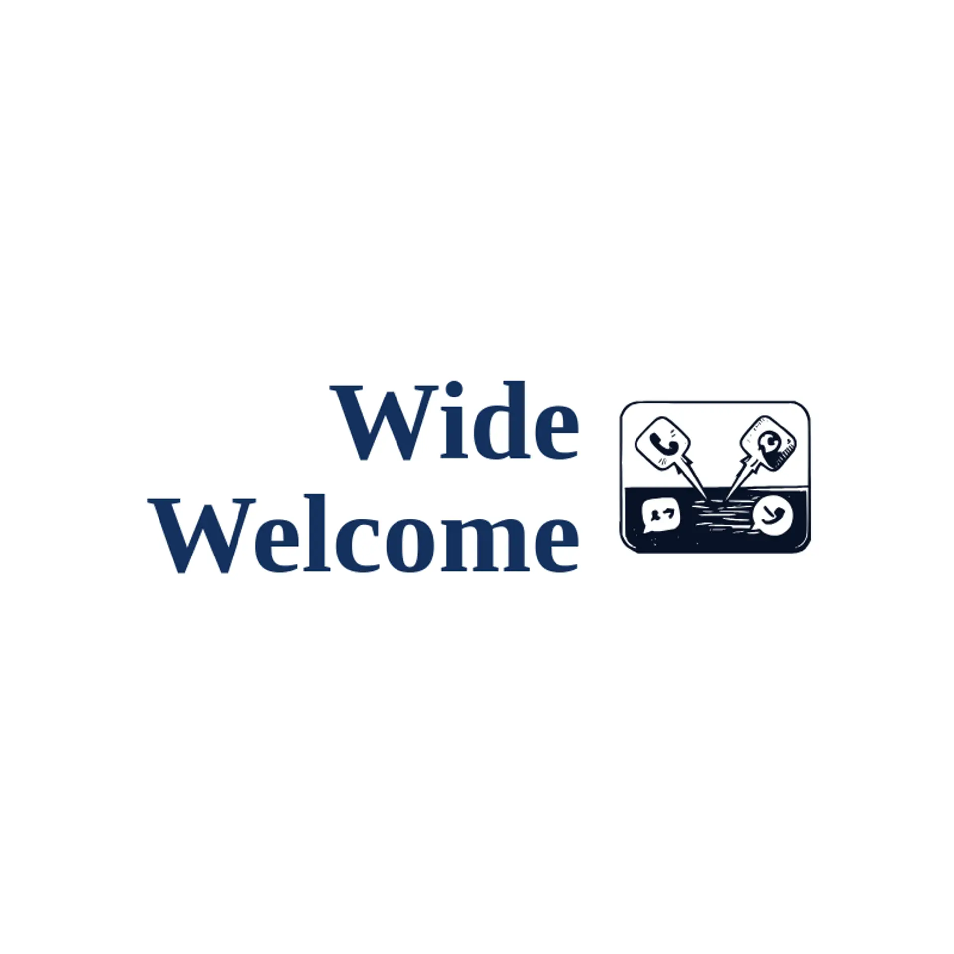 Wide Welcome logo for social