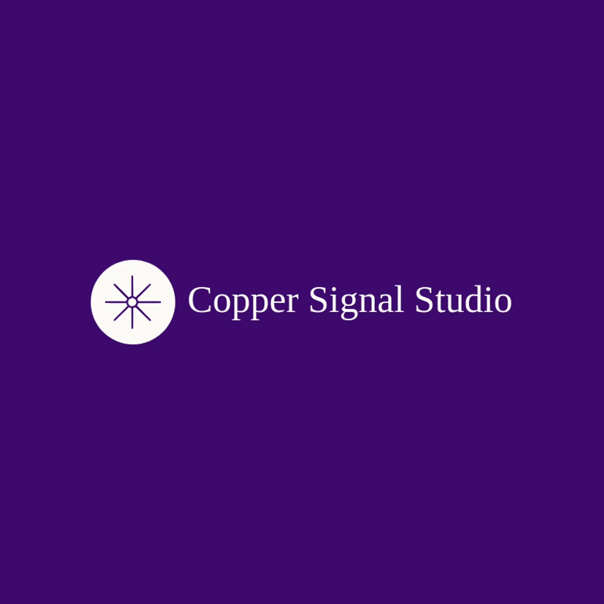 Copper Signal Studio logo for cyber