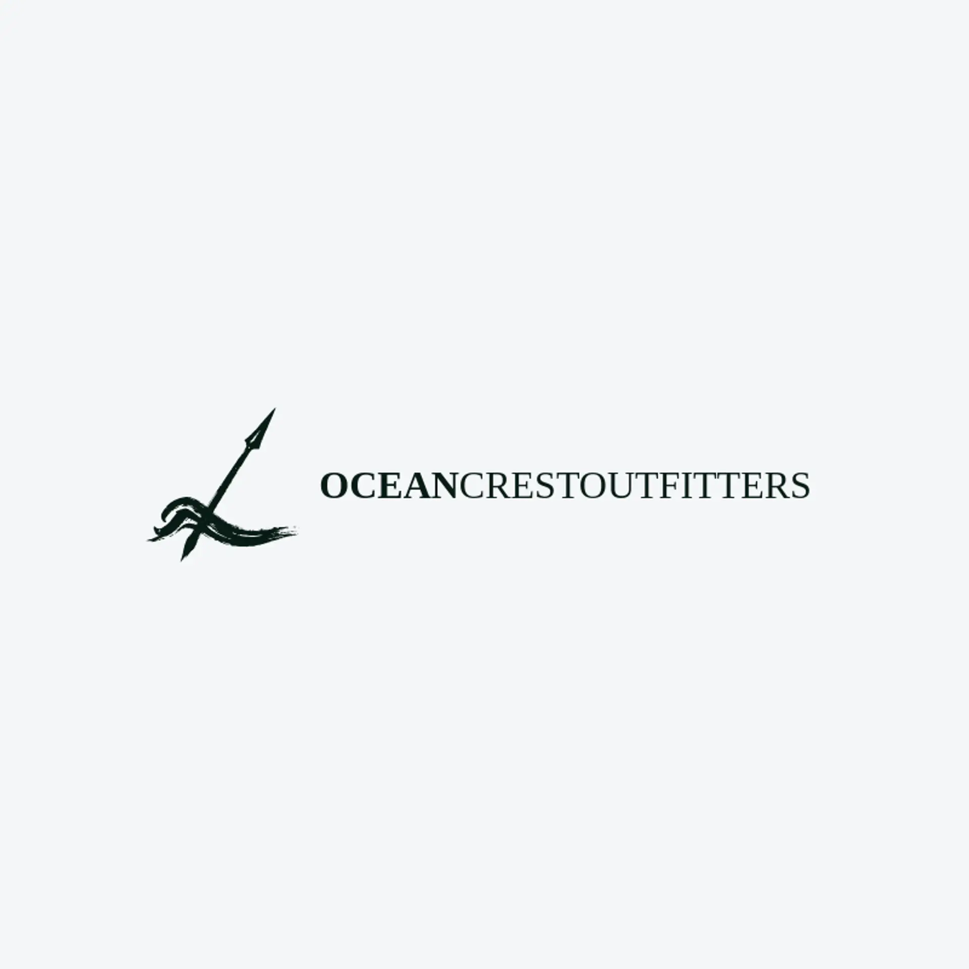 Ocean Crest Outfitters logo for spear