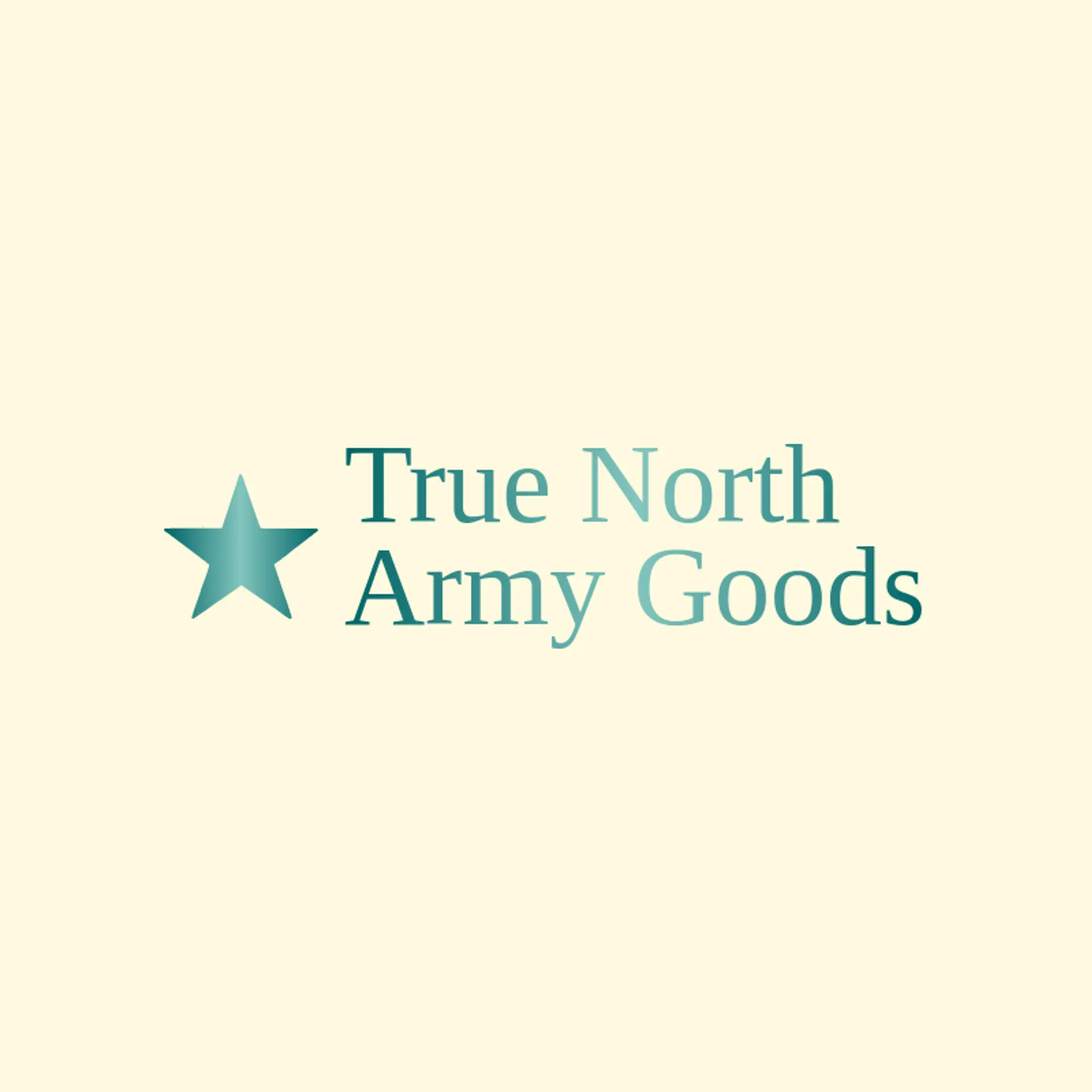 True North Army Goods logo for army