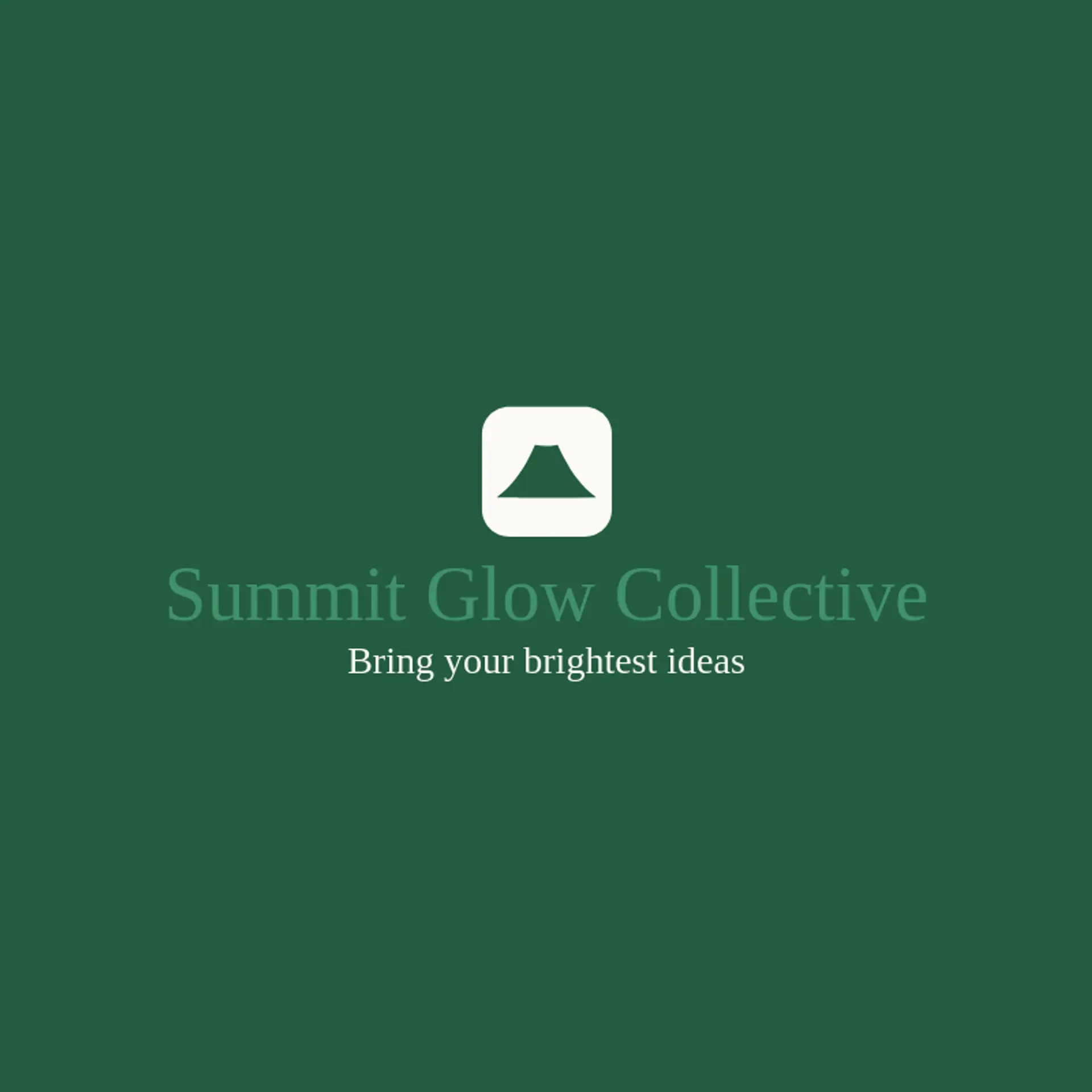 Summit Glow Collective logo for volcano