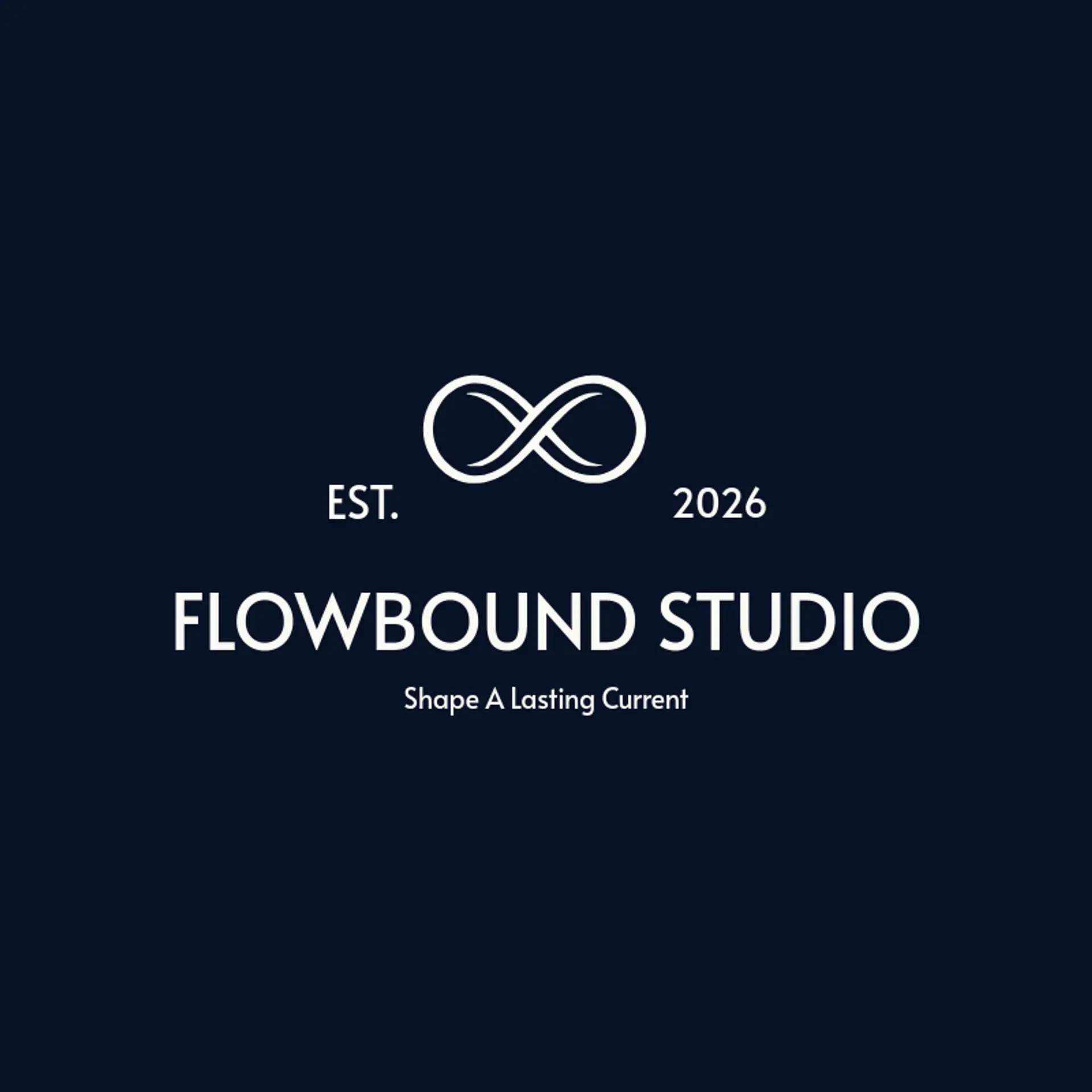 Flowbound Studio logo for infinity