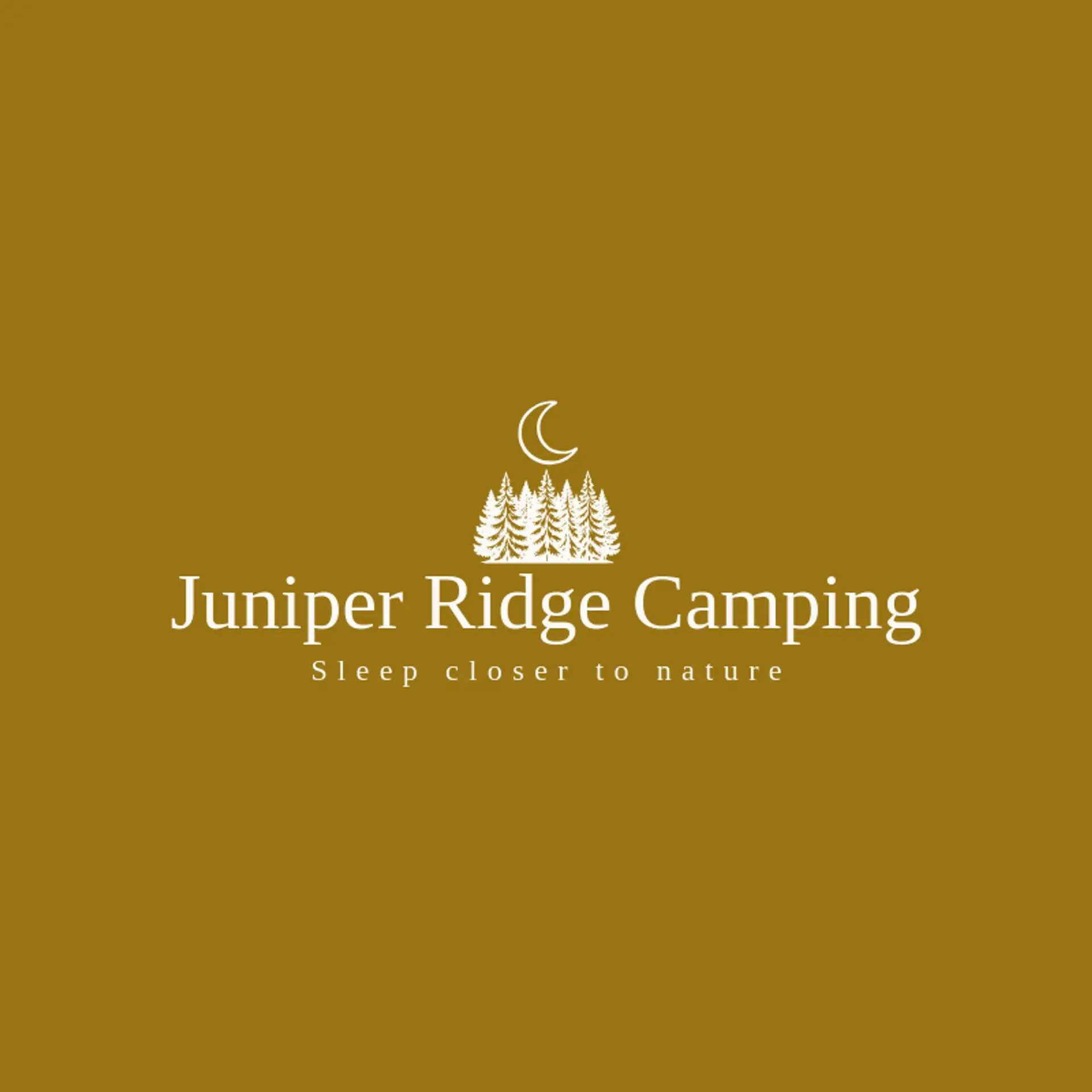 Juniper Ridge Camping logo for forest